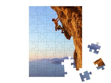 puzzleYOU Puzzle Klettern am Limit: Insel Kalymnos, Griechenland, 48 Puzzleteile, puzzleYOU-Kollektionen Sport