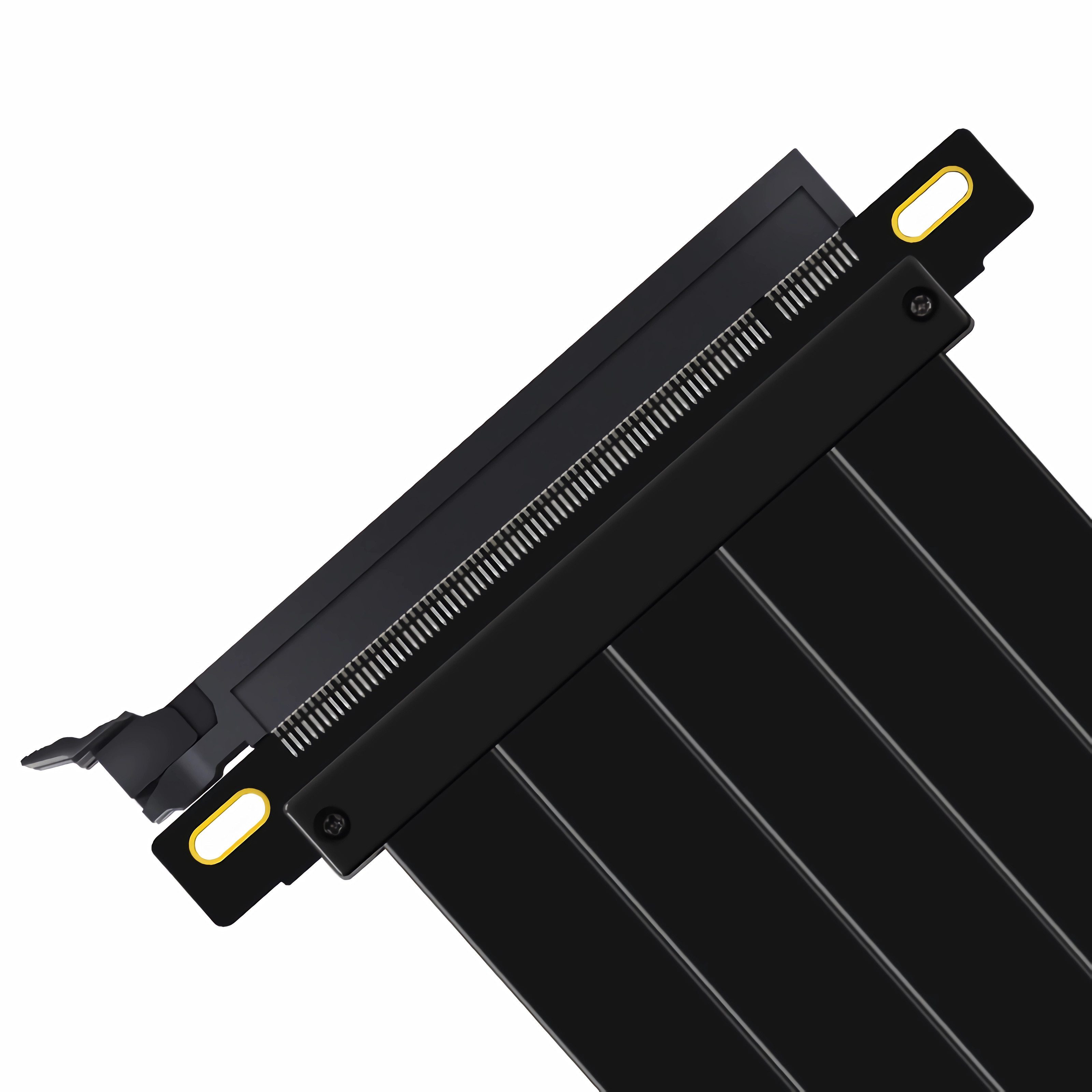 Bolwins P50 PCI Express PCIE 3.0 X16 Riser Extender Karte Adapter Verlängerung Computer-Kabel, PCI Express x16 Stecker (männlich), PCI Express x16 Buchse (weiblich) (25 cm), Immersionsgold-Goldfinger (5 µm), hohe Abriebfestigkeit
