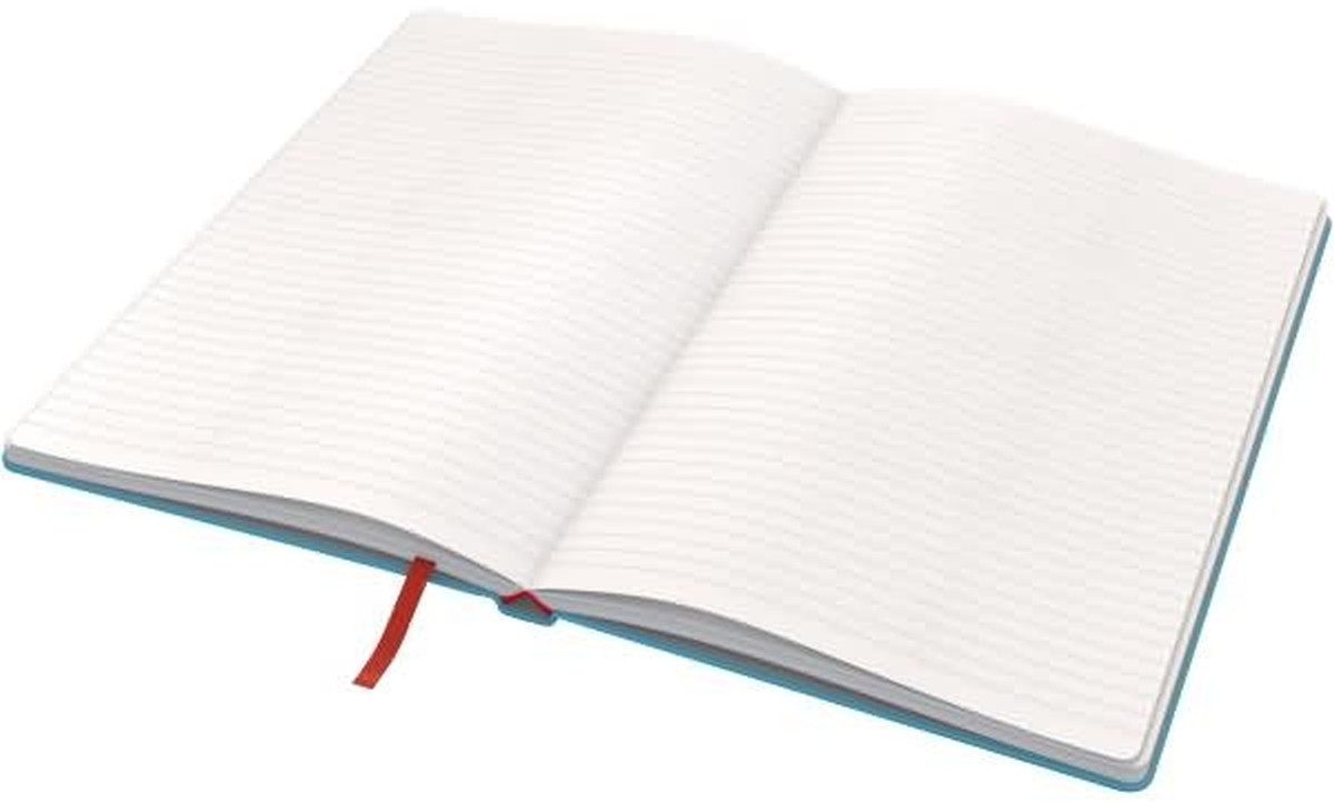 LEITZ Notizbuch Notizbuch Cosy A5 fester Einband liniert blau (5 Stück)