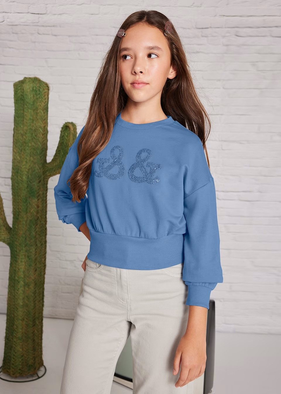 Mayoral Stillpullover Mädchen Bestickter Pullover (640156)