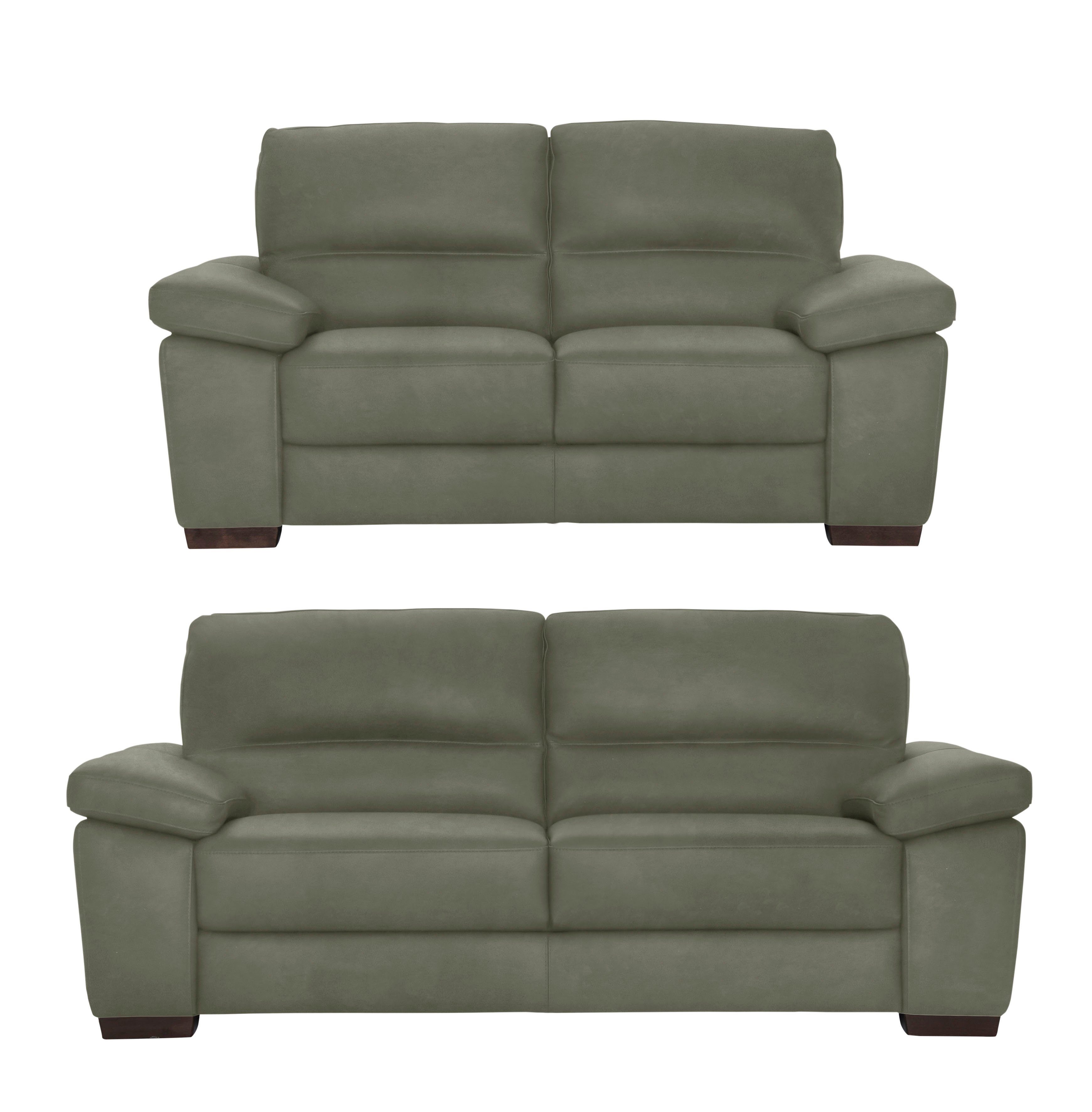 CALIA ITALIA Polstergarnitur Gaia, hochwertige Garnitur aus 2-Sitzer & 3-Sitzer im edlen Design, (Set, 2-tlg), aus pflegeleichtem Luxus-Microfaser Ginevra Hydro Care