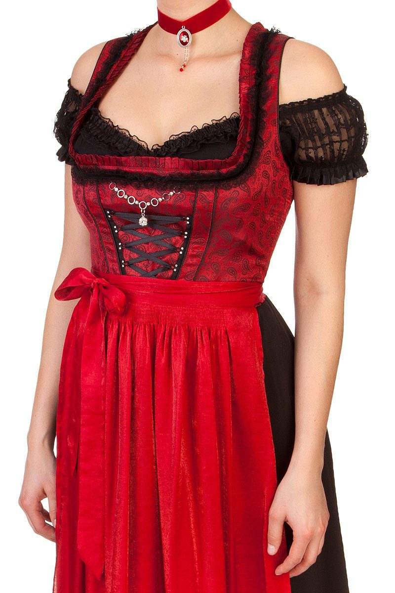 Spieth & Wensky Dirndl Dirndl lang 2tlg. - NERITZ - rot