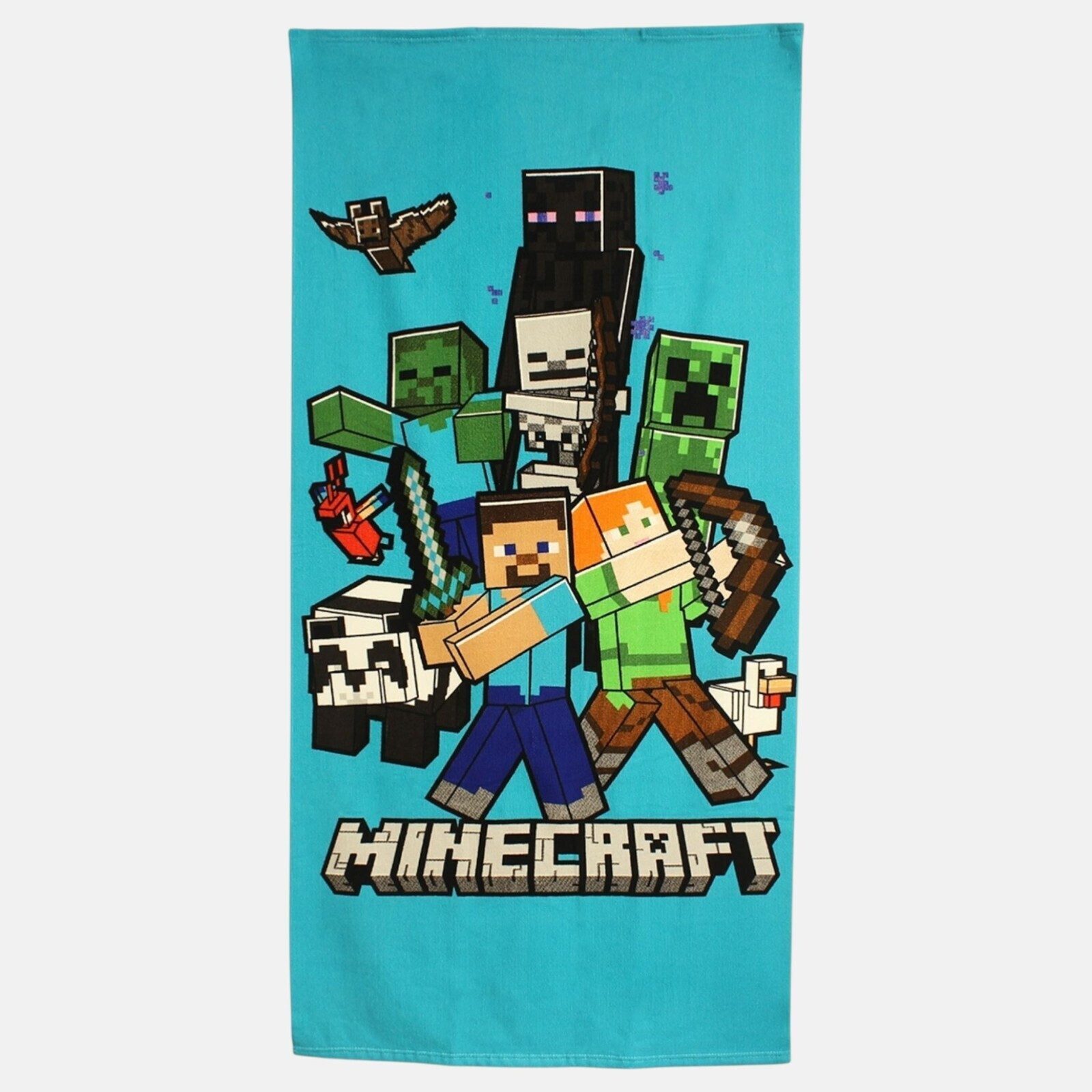 Minecraft Strandtuch MInecraft Gamer Steve Alex Creeper Mikrofaser Badetuch Strandtuch XL, (1-St)