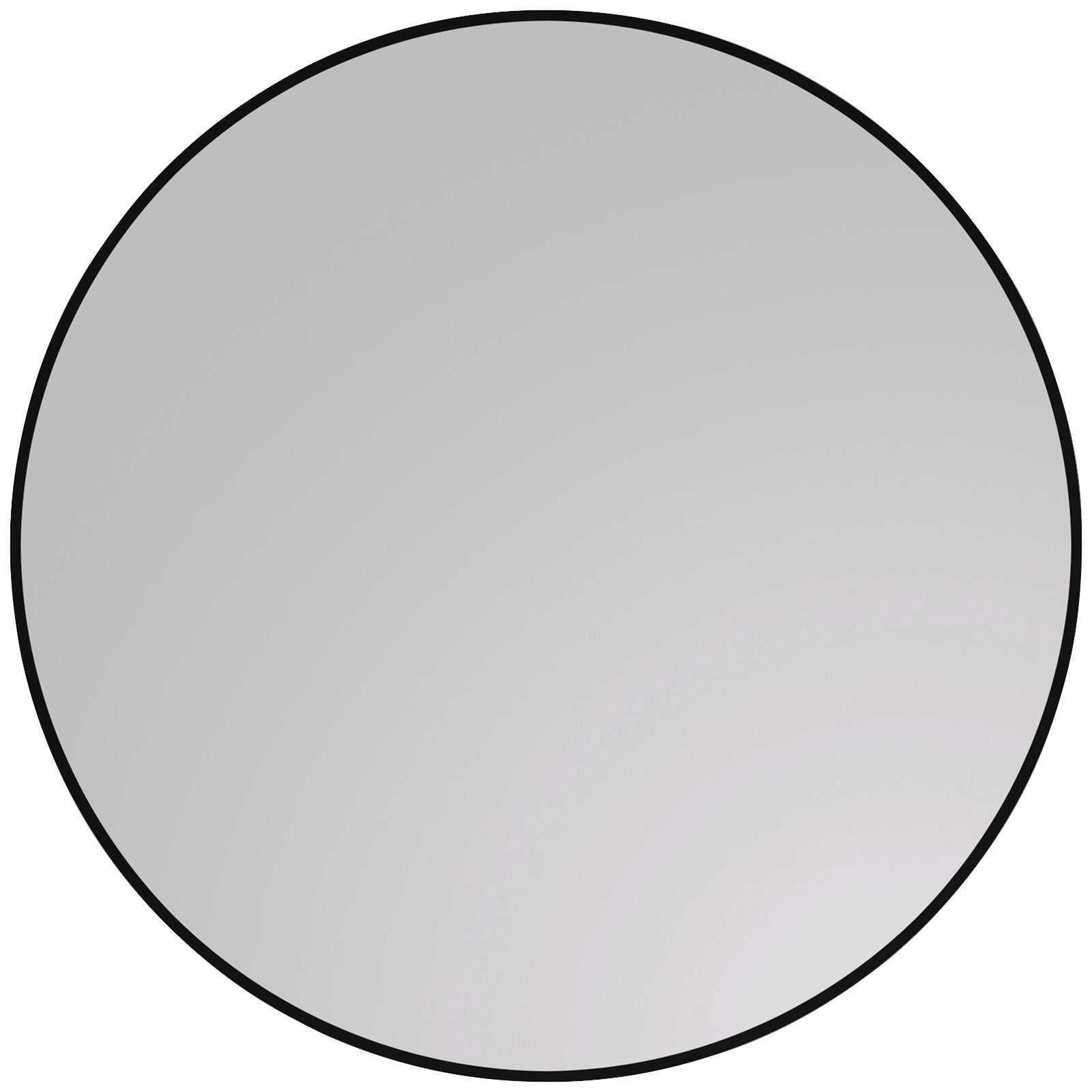 Badspiegel Durchmesser: 60 cm (Komplett-Set), Black Circle Talos