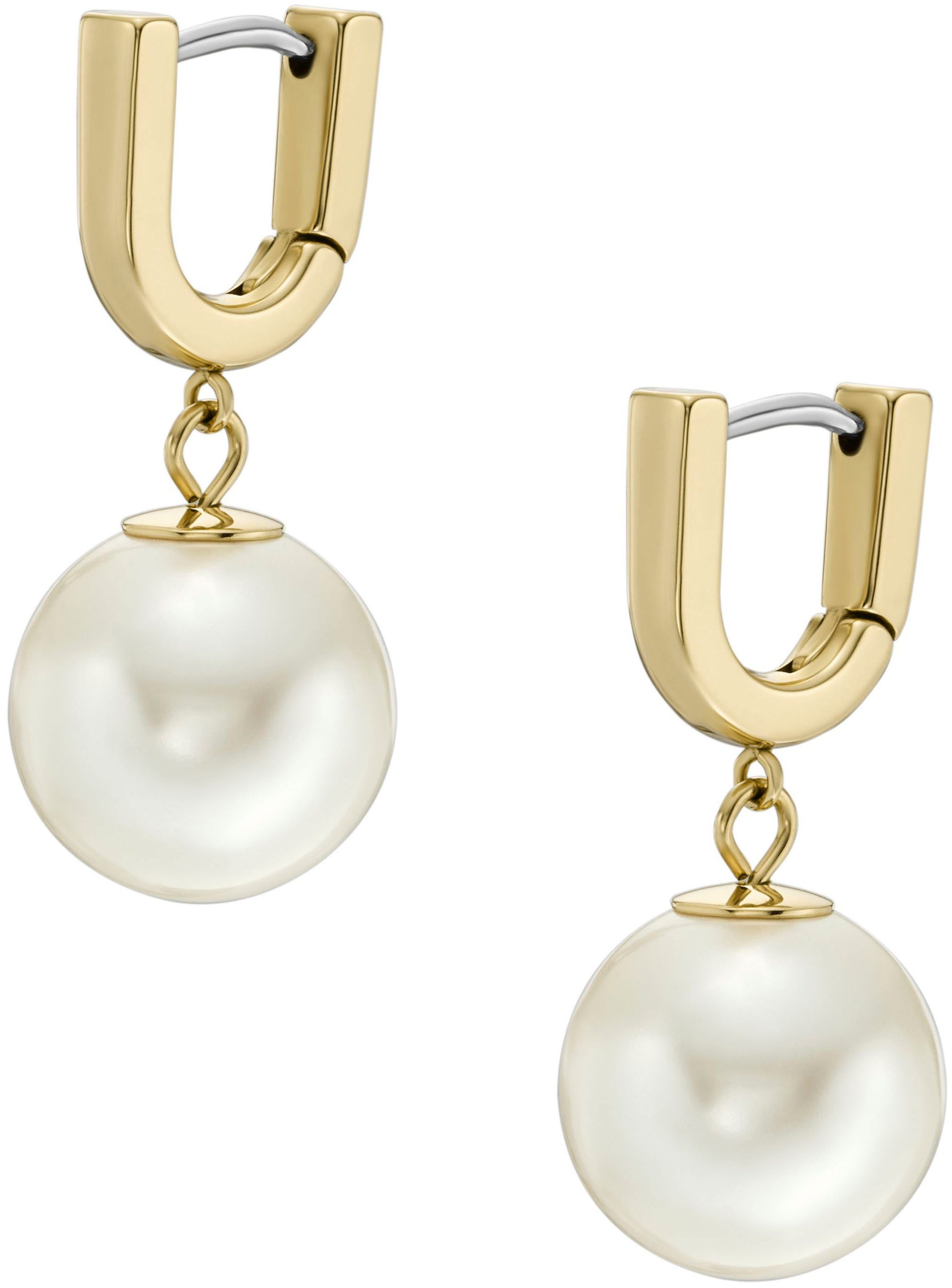 Fossil Paar Creolen Schmuck Geschenk Ede... Fossil Paar Creolen Schmuck Geschenk Ede...