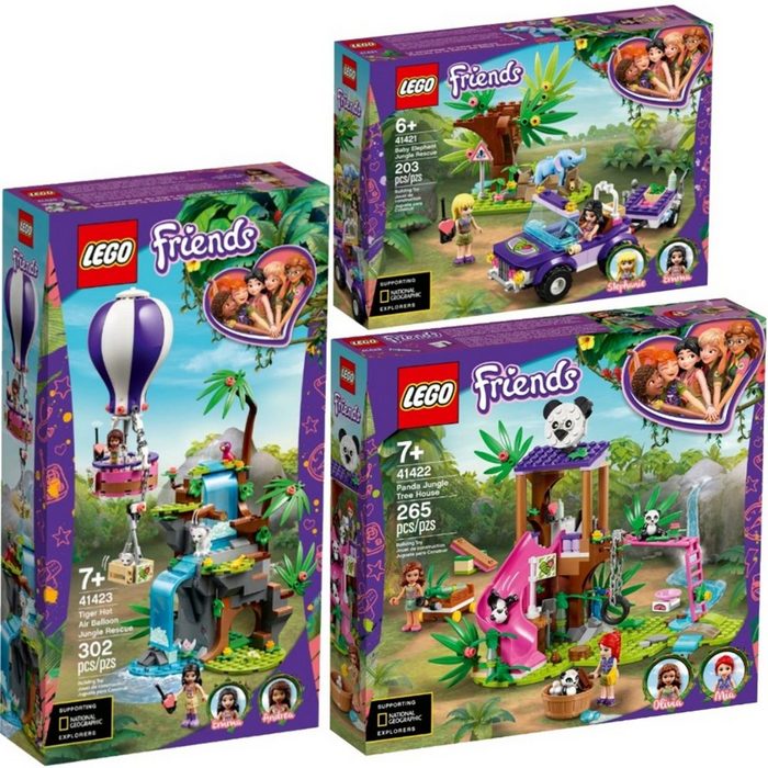 LEGO® Spielbausteine 41421-22-23 Friends 3er Set Zubehörset Tierrettung