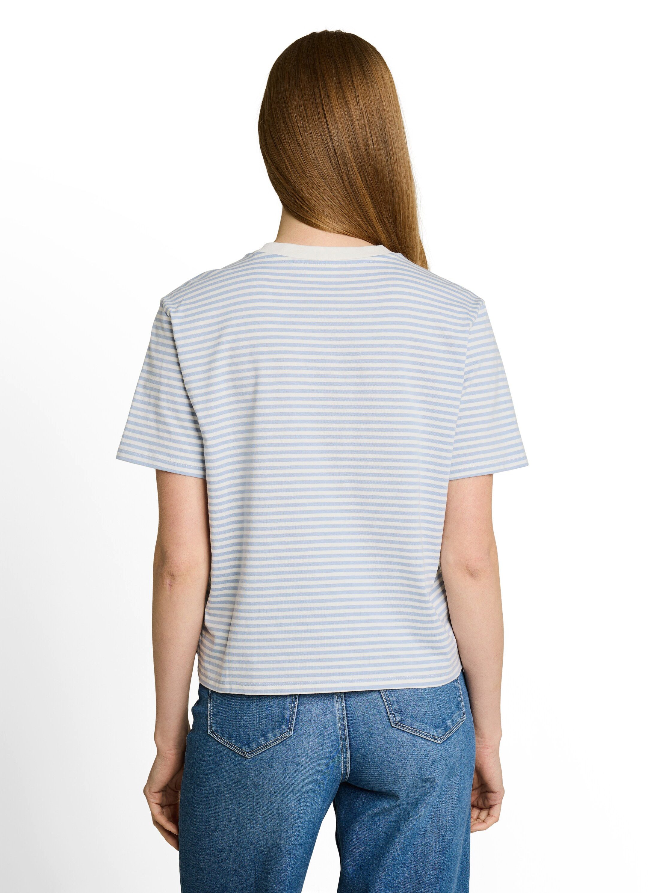 TOM TAILOR Denim T-Shirt mit Streifen Muster
