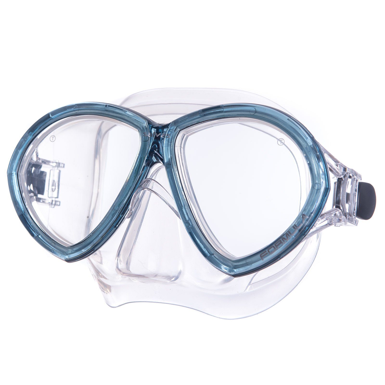 Salvas Schwimmbrille Tauch Maske Formula Schnorchel, Schwimm Brille Beschlag Silikon Erwachsene Schwarz/Smoke