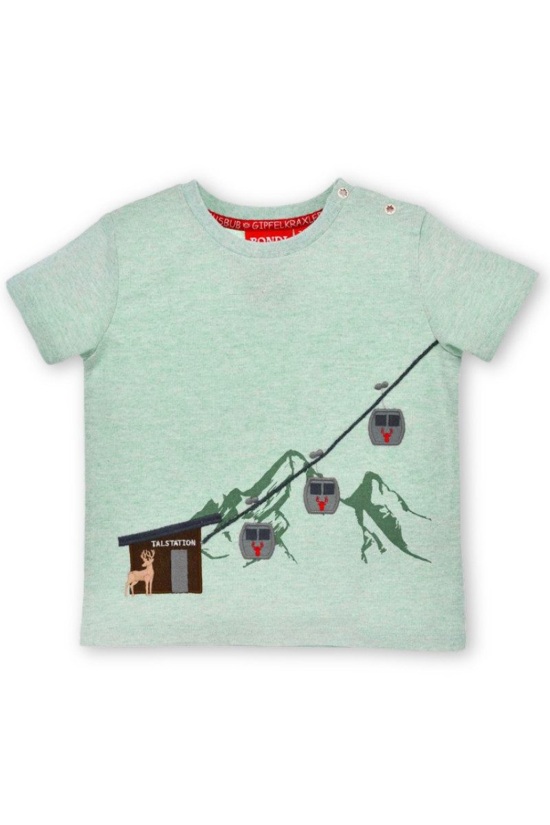 BONDI Trachtenhemd Trachtenshirt Baby/Kind - GONDELN - grün