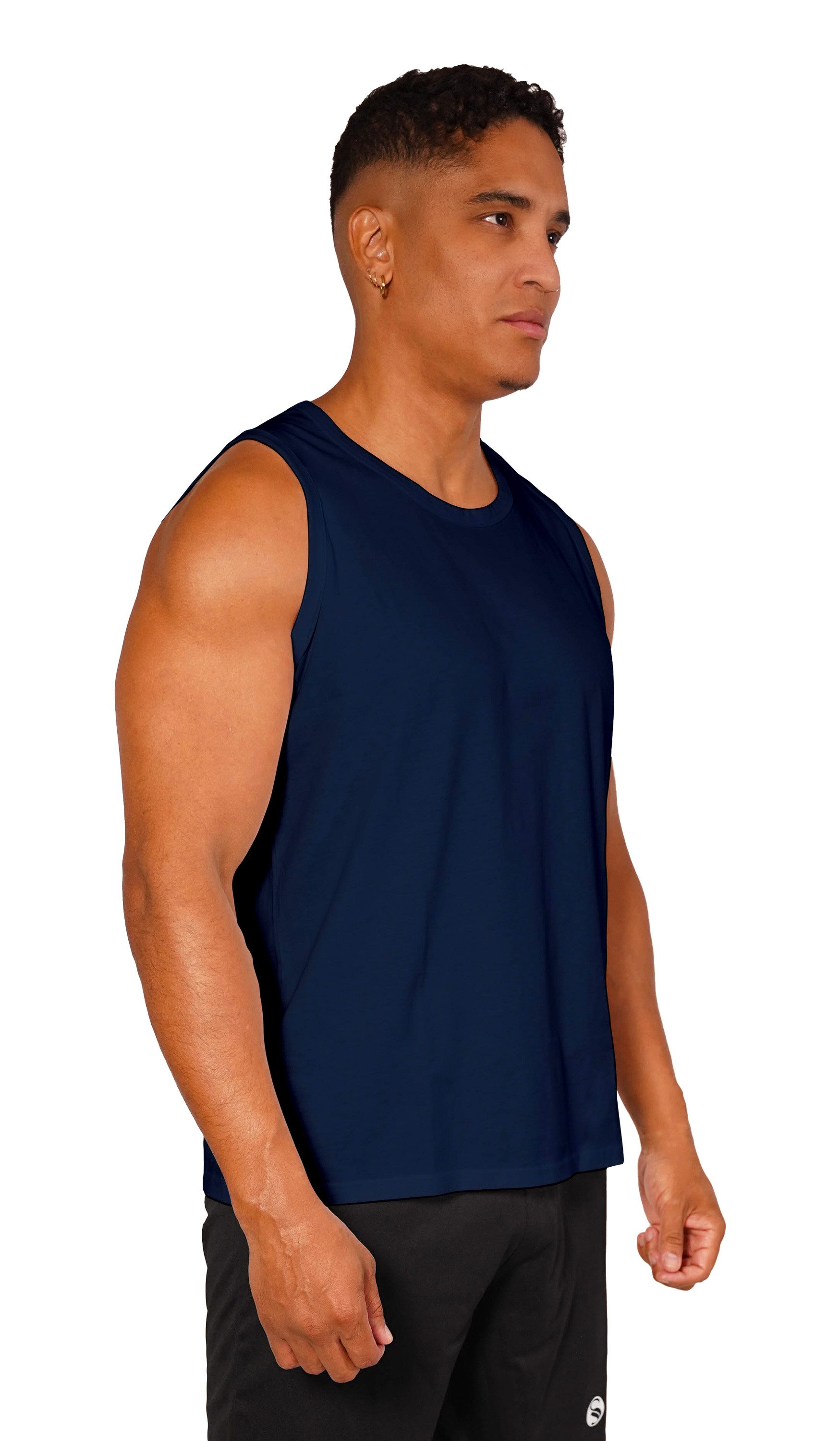 Stark Soul® Tanktop Tank Top Herren, Ärmelloses Sommer Shirt, aus reiner Baumwolle Single Jersey