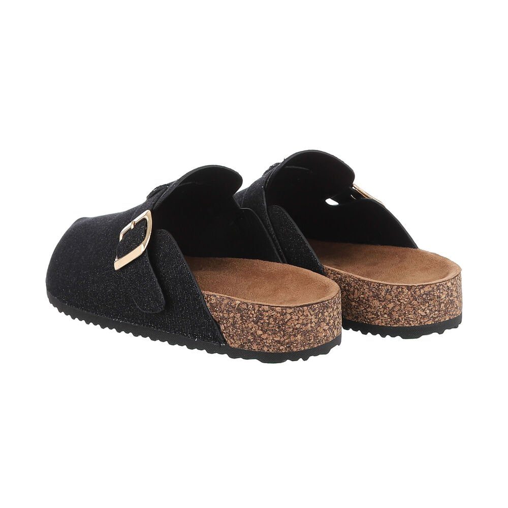 Ital-Design Damen Mules Freizeit Pantolette