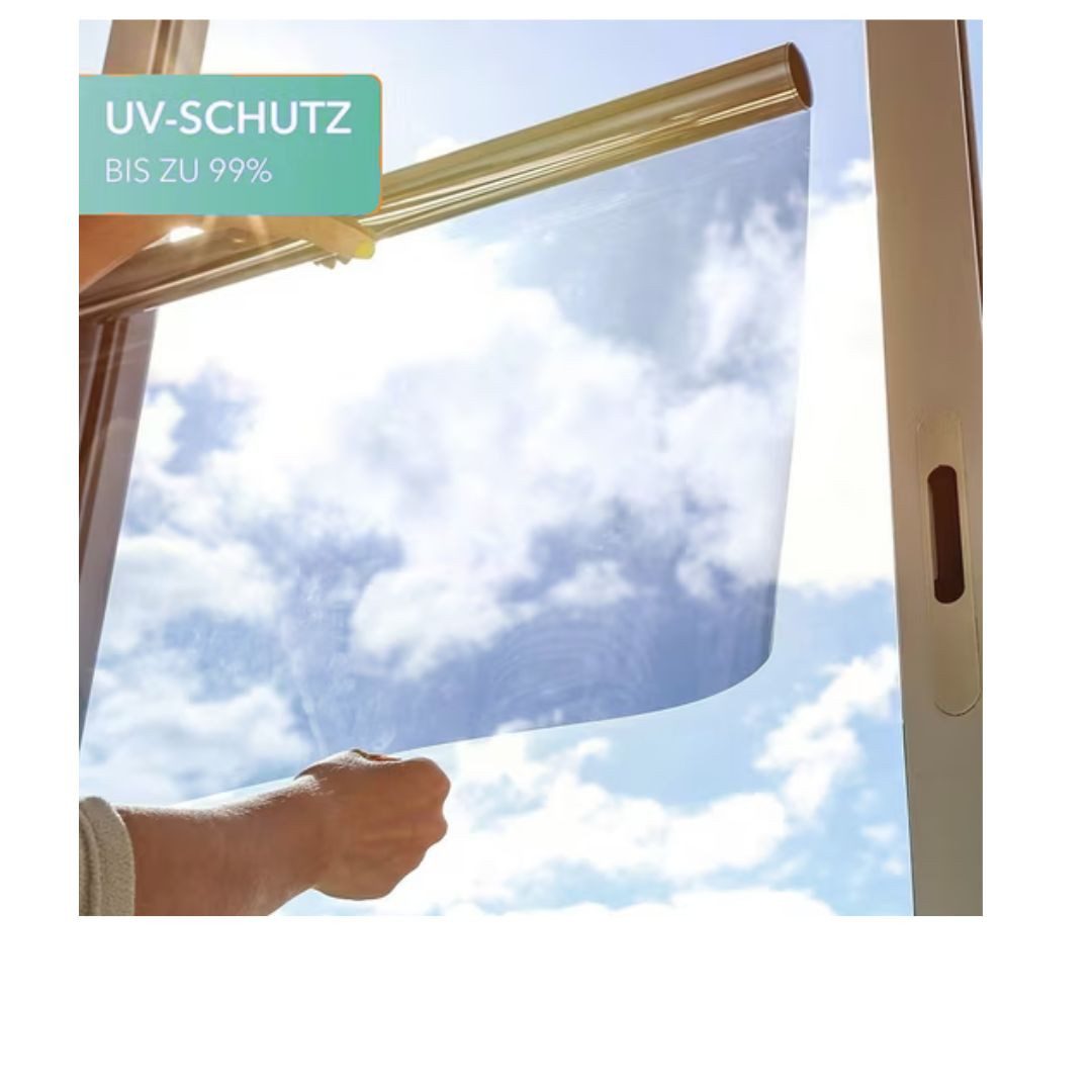 Waidmeister Sonnenschutz-Fensterfolie Sonnenschutz Fensterfolie - Sonnenschutz, 99% UV-Schutz, 55%, UV-Schutz: 99 % Wärmereflexion: 58 %