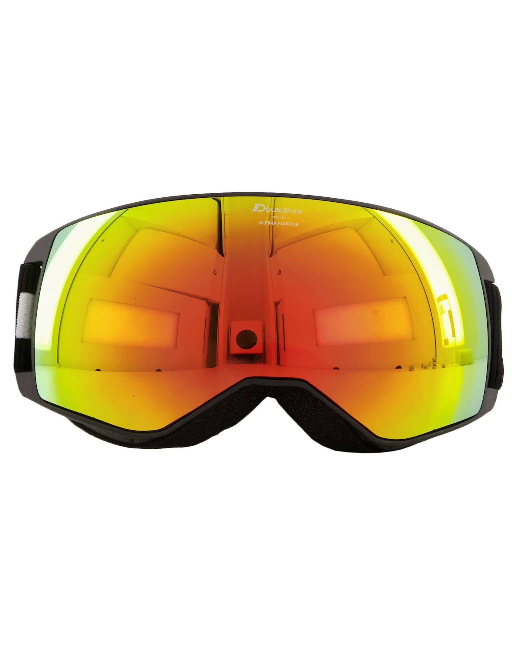 Skibrille Sports Ski- und schwarz/orange (704) Snowboardbrille NAATOR Alpina
