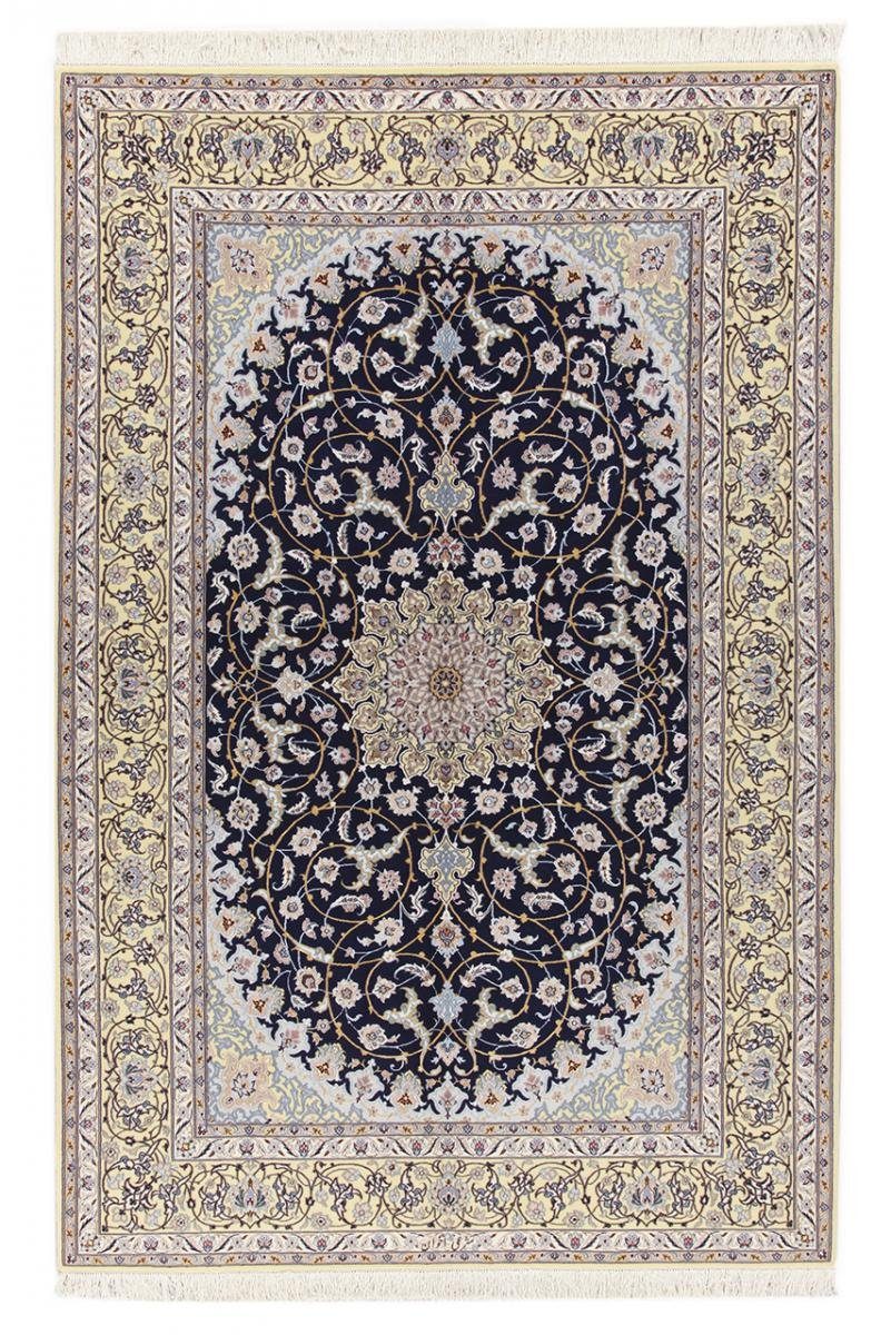Orientteppich, Handgeknüpfter Isfahan Trading, rechteckig, Nain Sherkat 154x246 Höhe: Seidenkette 6 mm Orientteppich