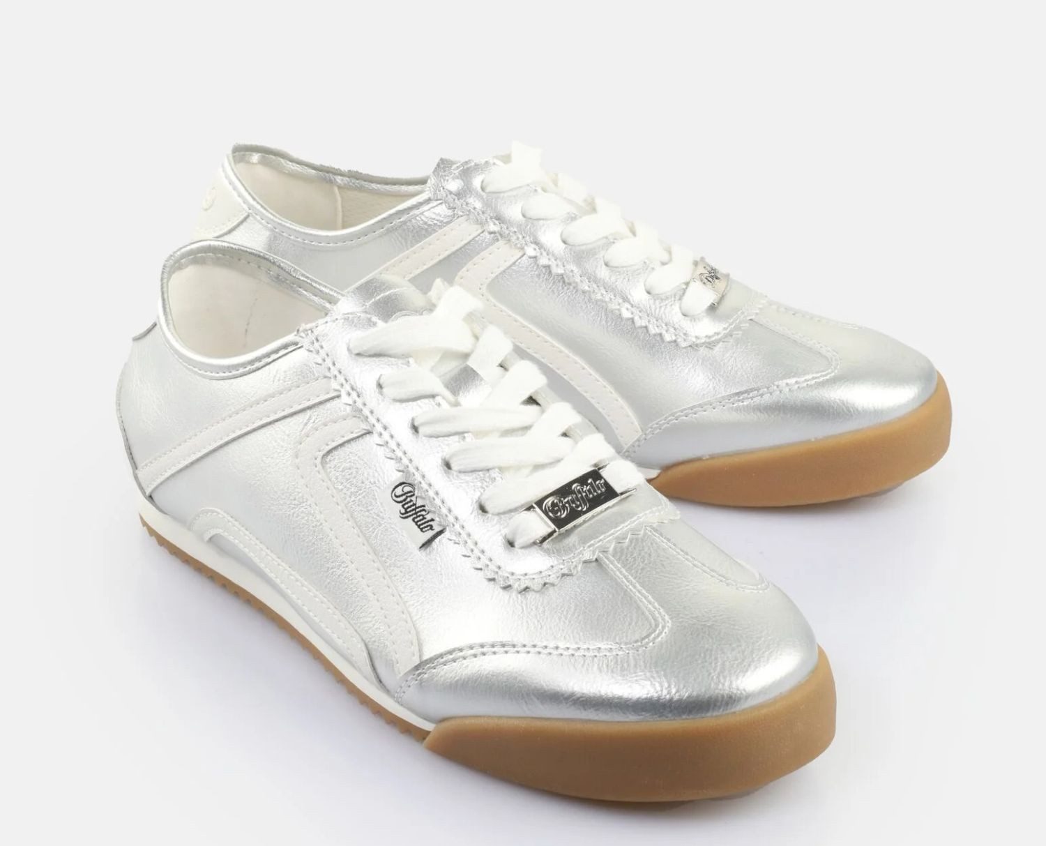 Buffalo Buffalo Java Sneaker Silber Weiß Sneaker günstig online kaufen