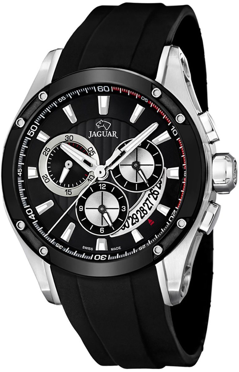 Armbanduhr PURarmband JAGUAR Chronograph Sport schwarz, Herren Uhr PUR, rund, Jaguar Sport Herren J688/1