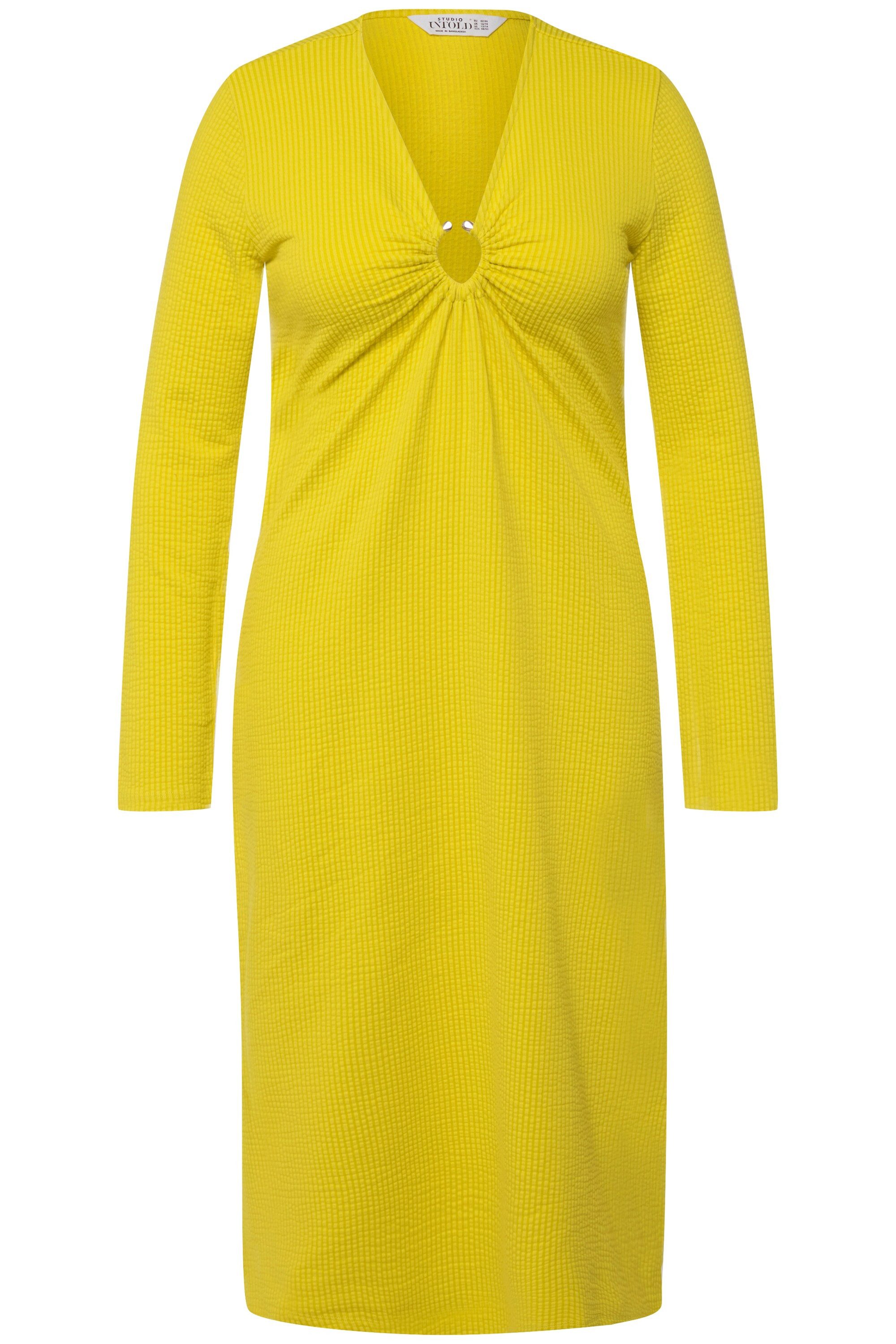 Studio Untold Midikleid Midikleid A-Line Ripp-Jersey günstig online kaufen