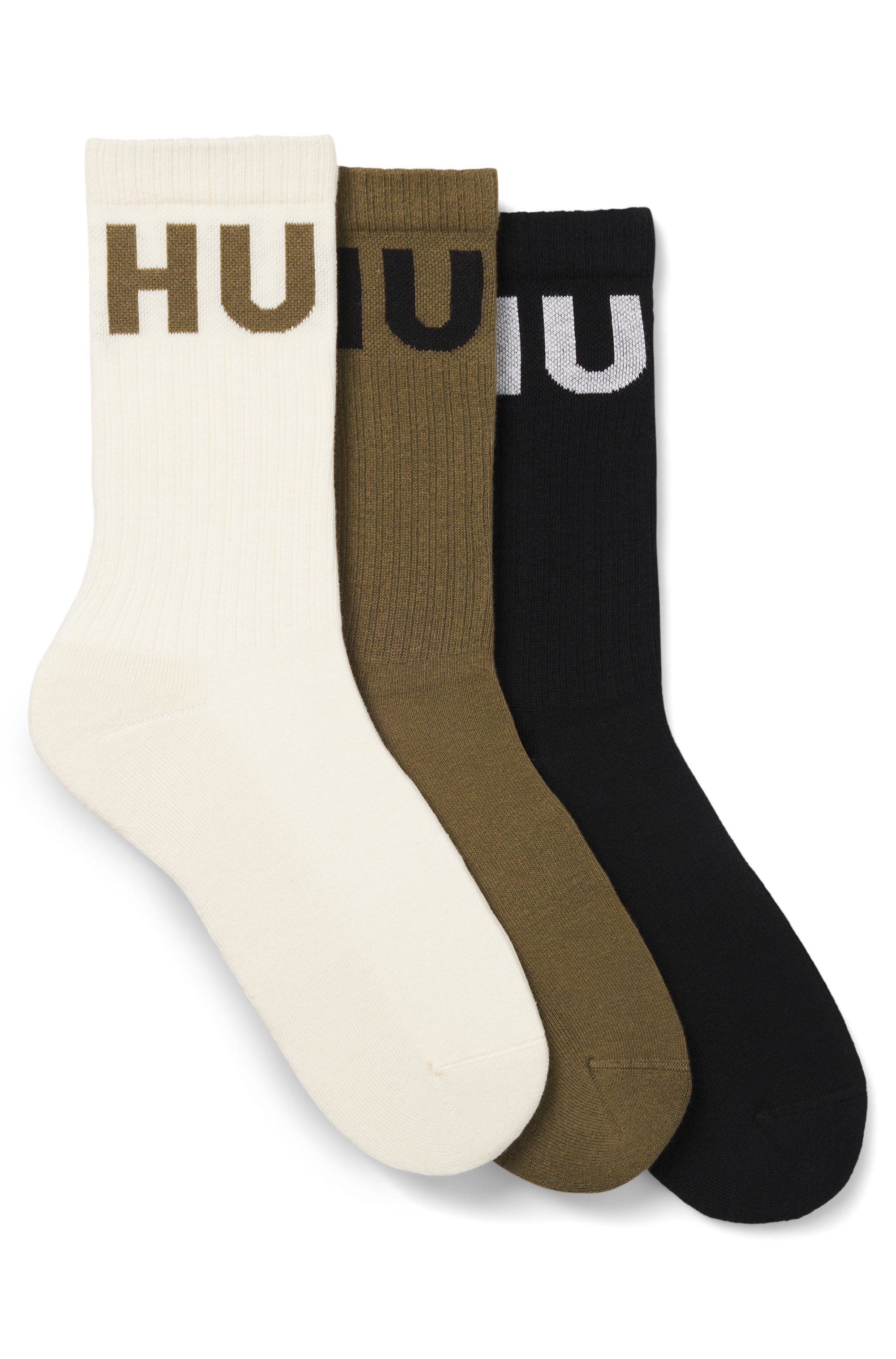 HUGO Freizeitsocken 3P QS ICONIC CC 1 (Packung, 3-Paar, 3er) mit HUGO Logos günstig online kaufen