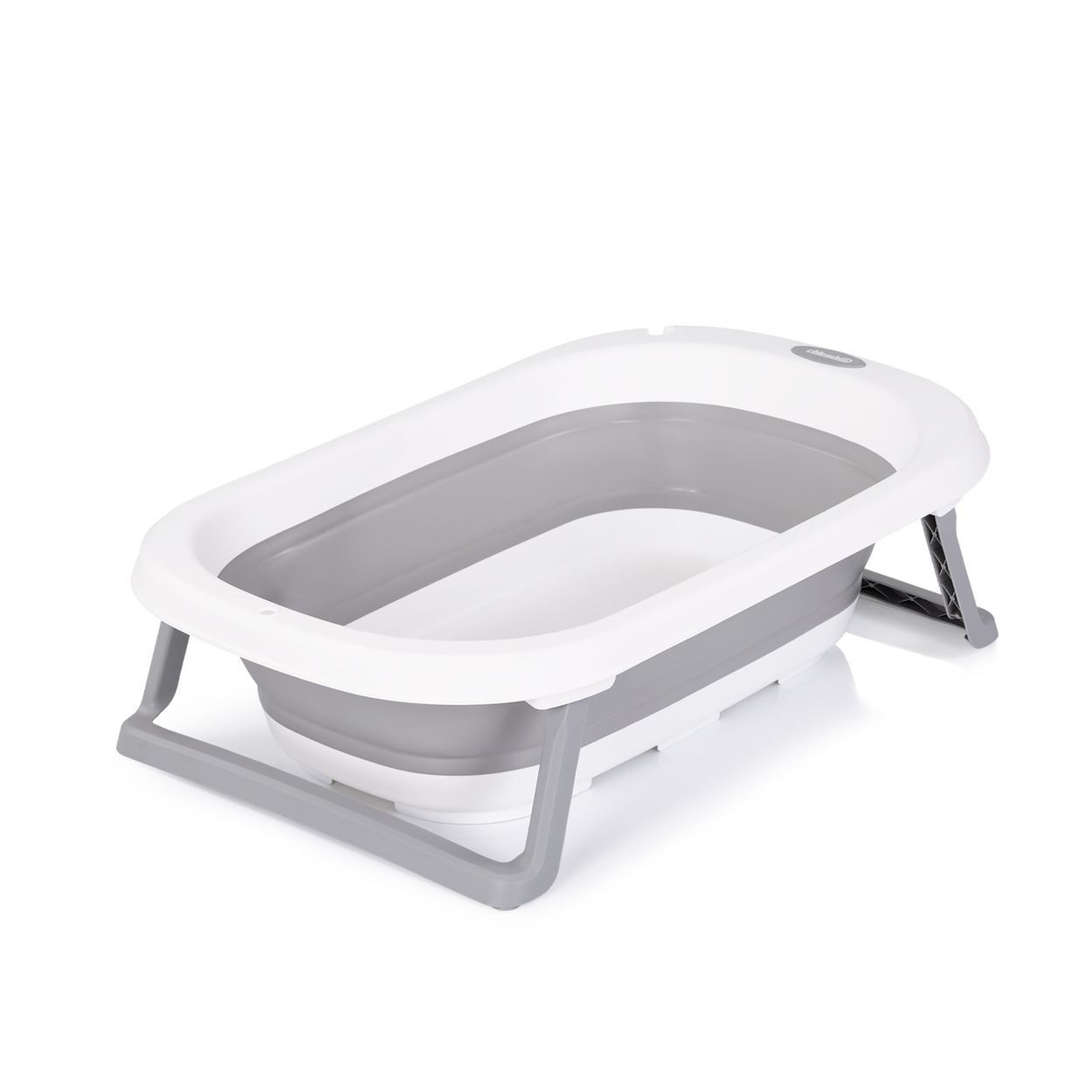 Chipolino Babybadewanne Isla 80 cm, mit Badekissen, faltbar, integrierter Wasserablauf, ab Geburt geeignet – Bild 3 von 5