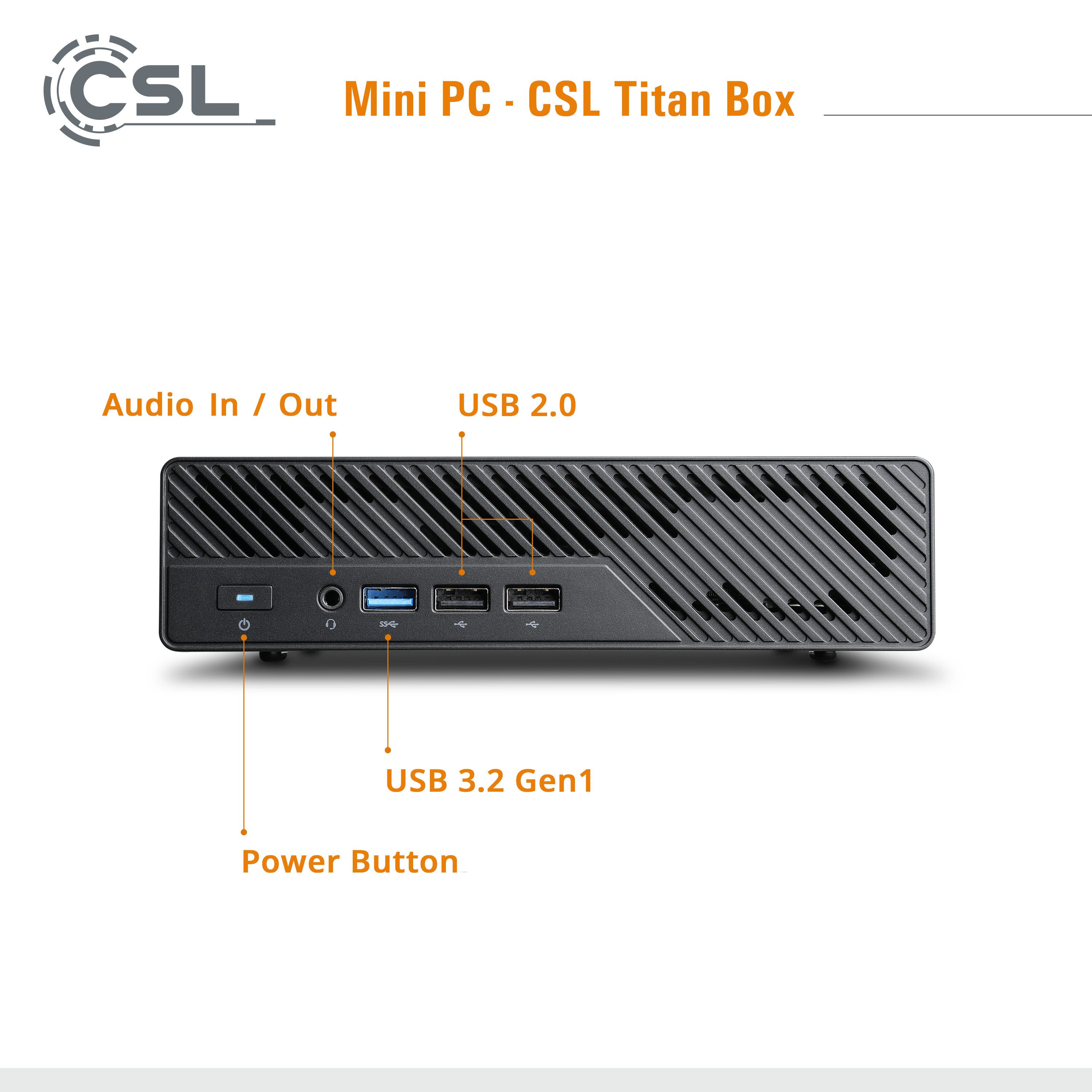 CSL TitanBox i9-12900H PC (Intel® Core i9 12900H, 96 GB RAM, 4000 GB SSD)