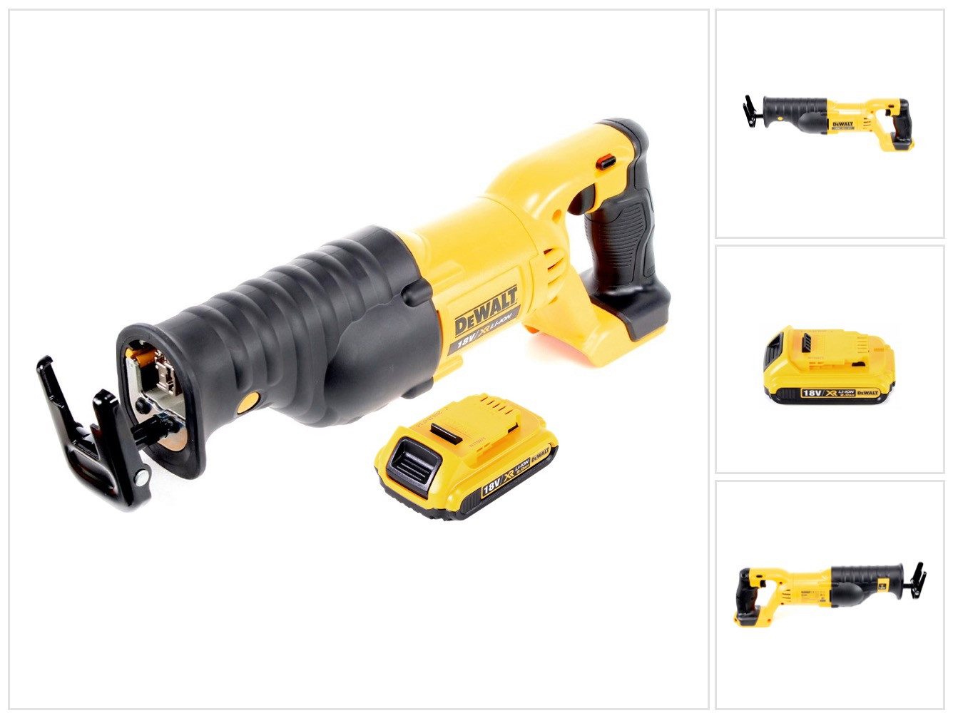 DeWalt Reciprosäge Dewalt DCS 380 N Akku Säbelsäge Reciprosäge 18 V + 1x Akku 2,0 Ah - o