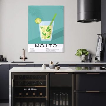 Art100 Leinwandbild Mojito Pop Art Leinwandbild Kunst