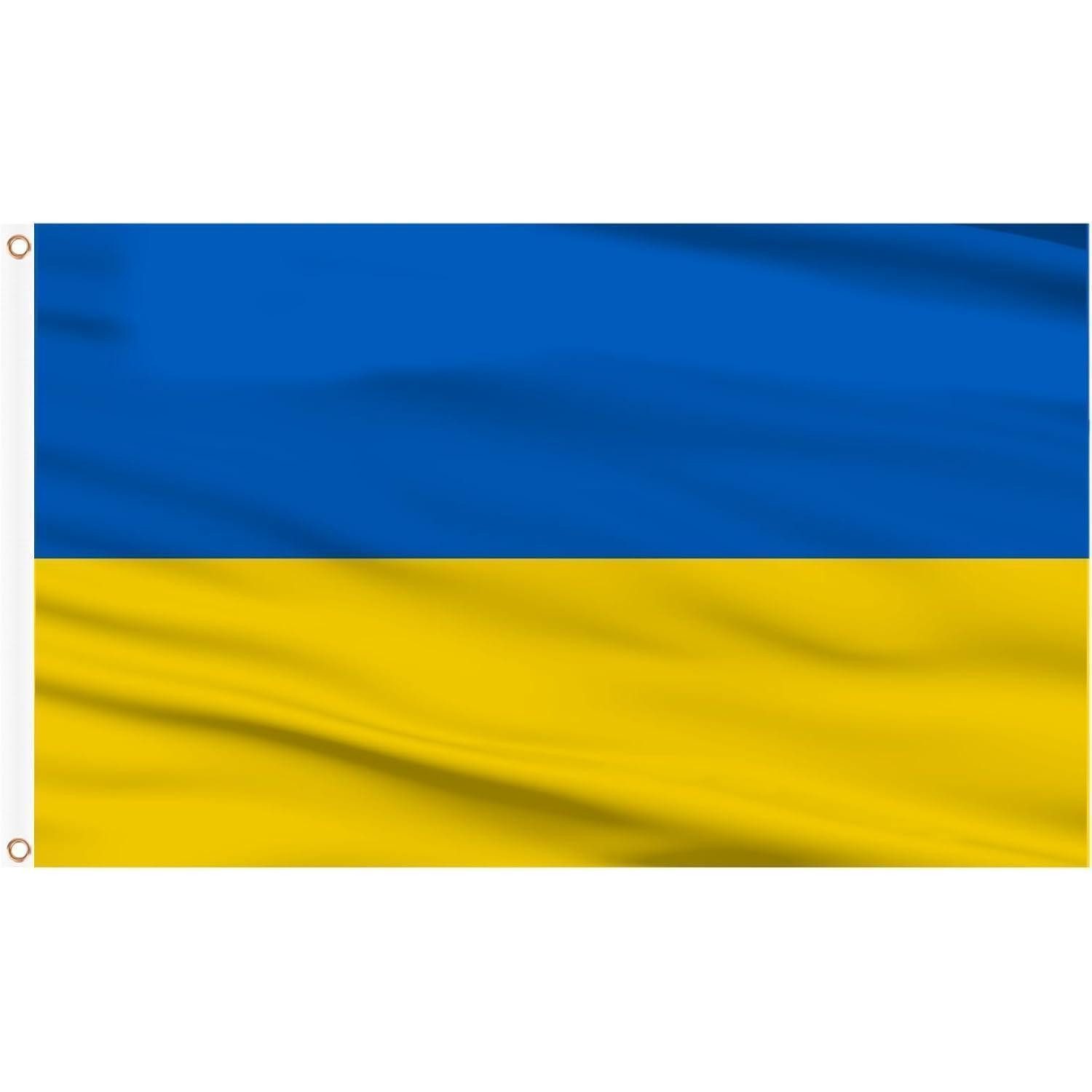 LuxusKollektion Flagge Ukraine Flagge 90x150cm Polyester wasserdicht