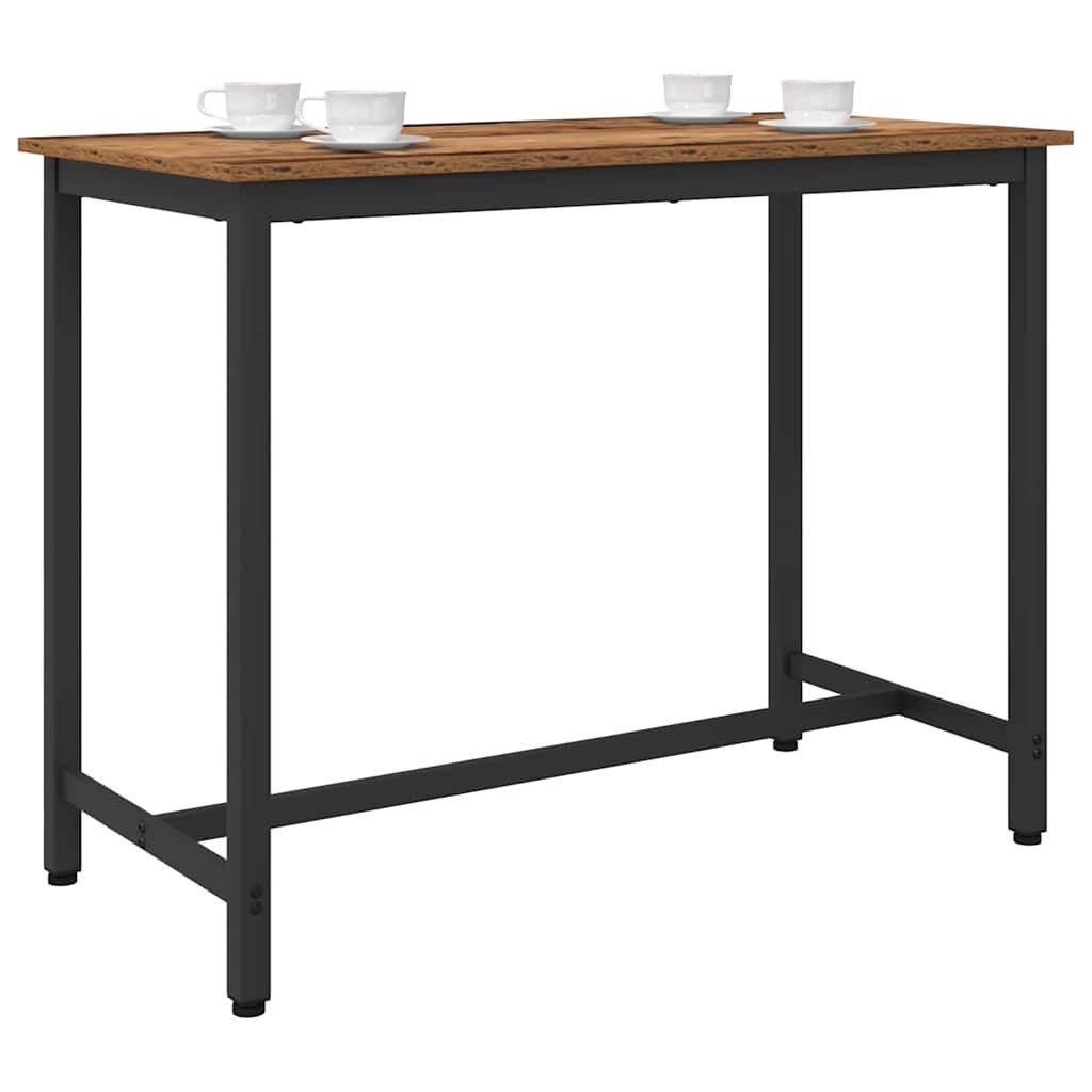 vidaXL Bartisch 100 x 50 x 76,5 cm Tisch Altholz 100x50x76,5 cm Ingenieure Holz und St