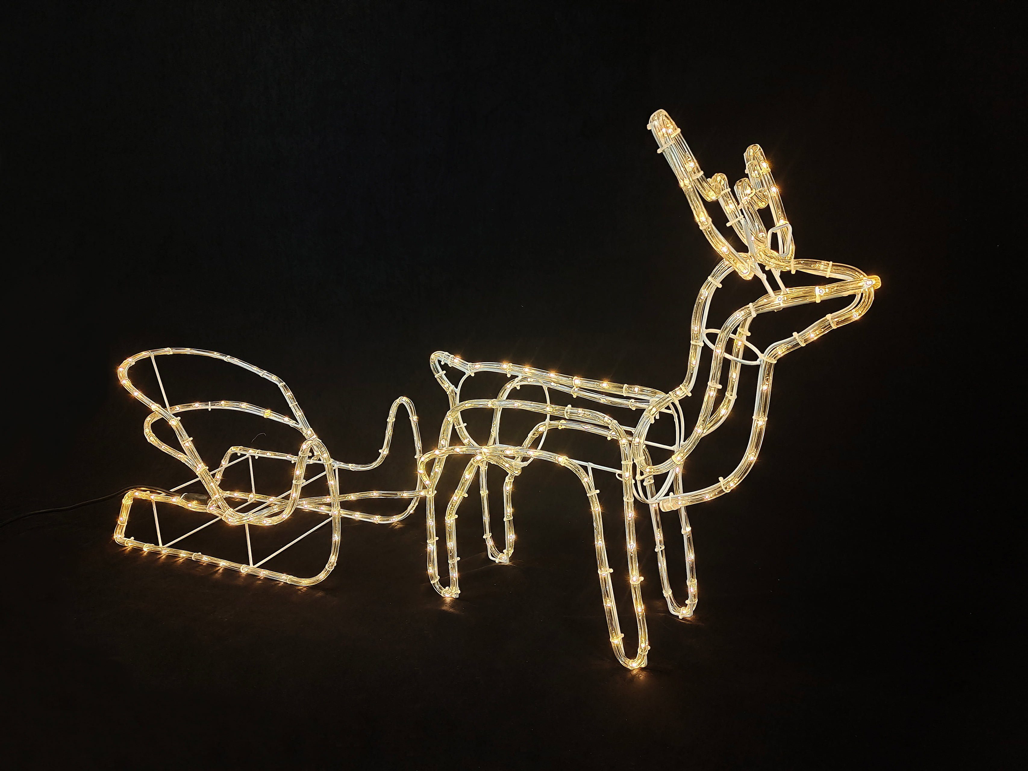 BONETTI LED-Lichterschlauch LED Rentier mit Schlitten, 11 m Lichterschlauch günstig online kaufen