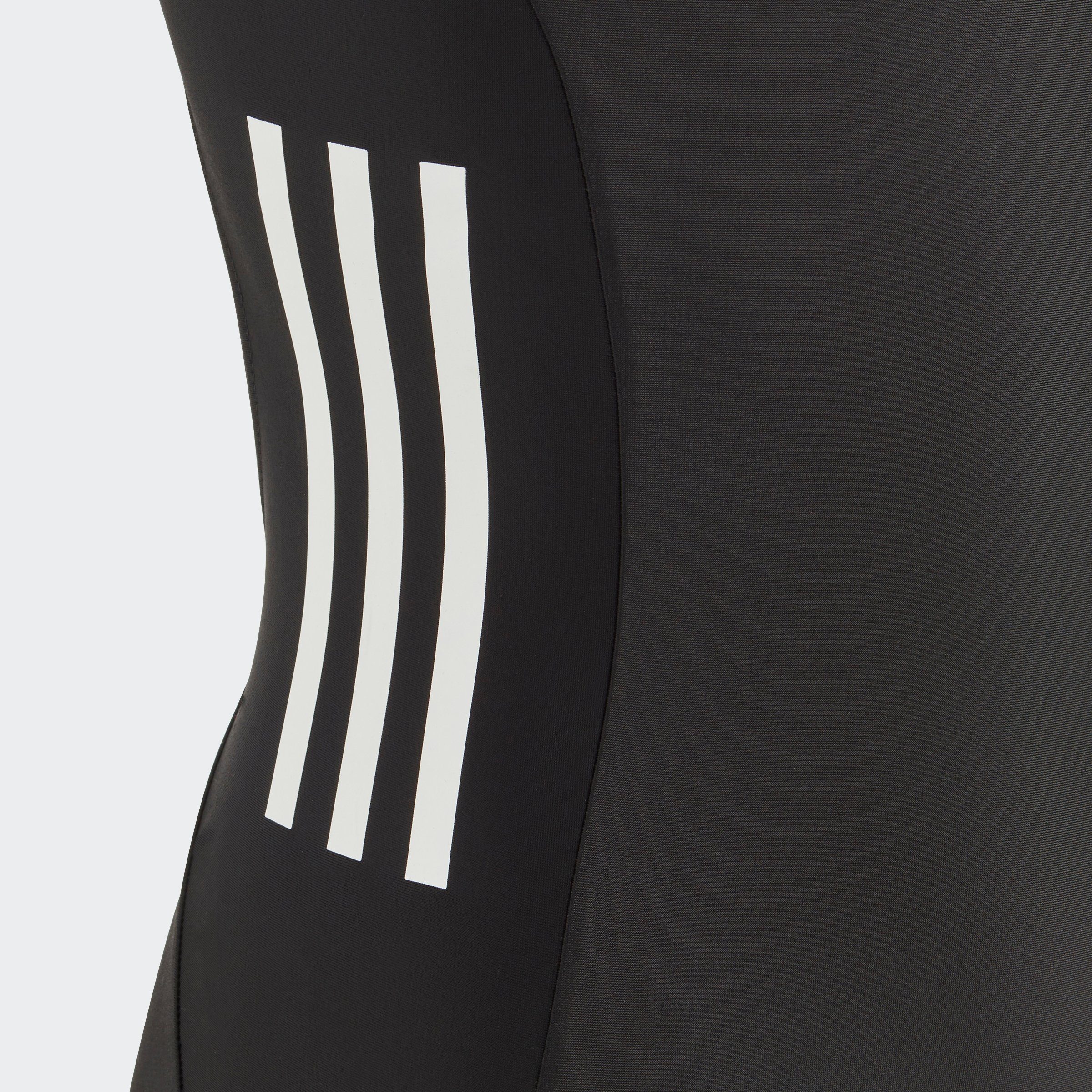 CUT Performance adidas White (1-St) 3-STREIFEN Badeanzug / Black