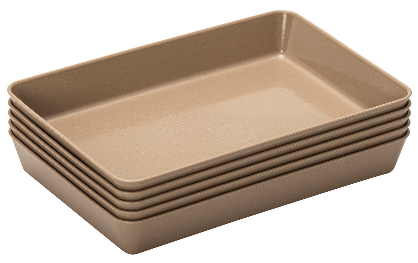 Betzold Schale Materialschalen aus biobasiertem treeNside-Material, Natur, Biokunststoff, (5-tlg)
