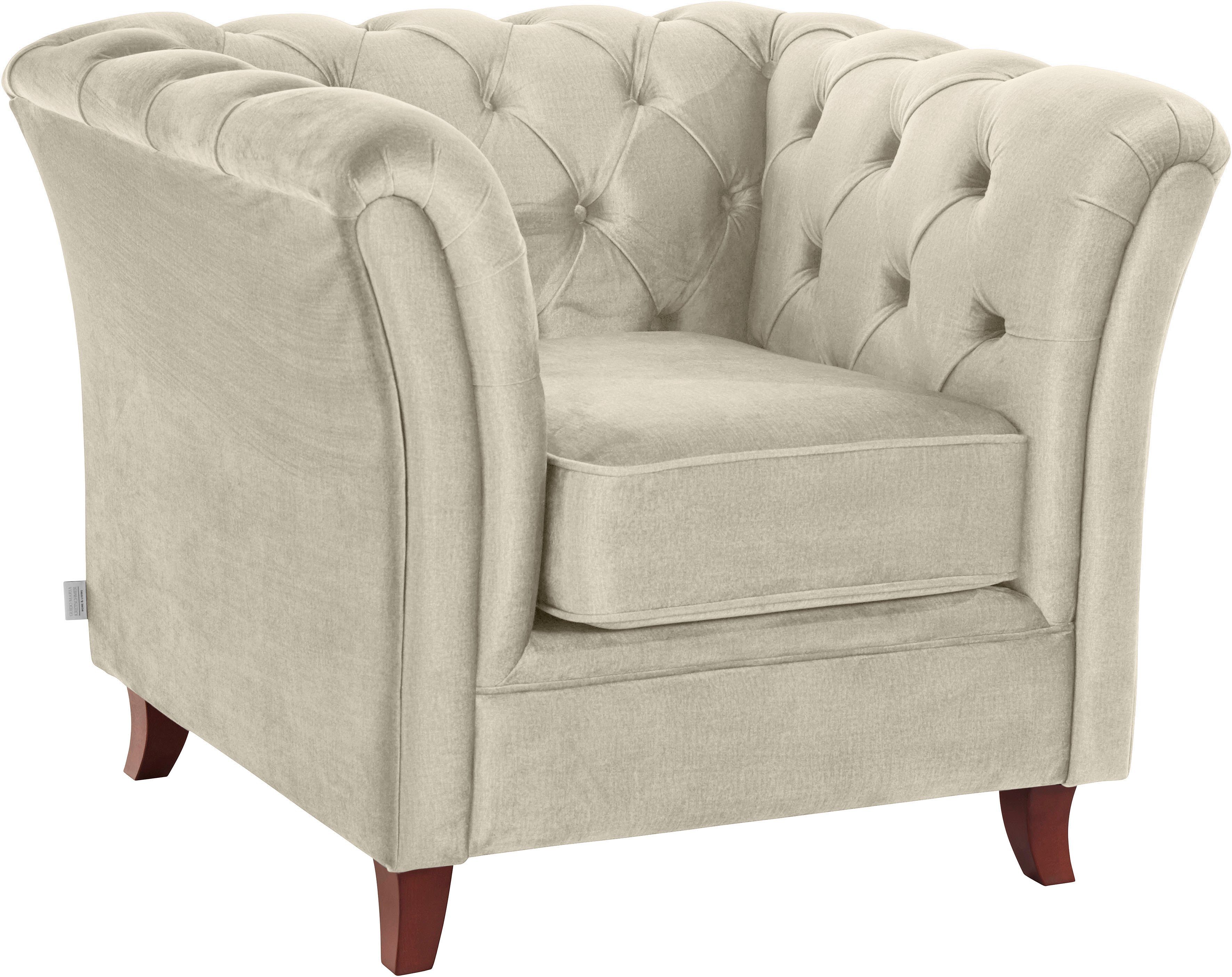 Home affaire Chesterfield-Sessel Reims Cocktailsessel, Sessel, mit echter Chesterfield-Knopfheftung, hochwertige Verarbeitung
