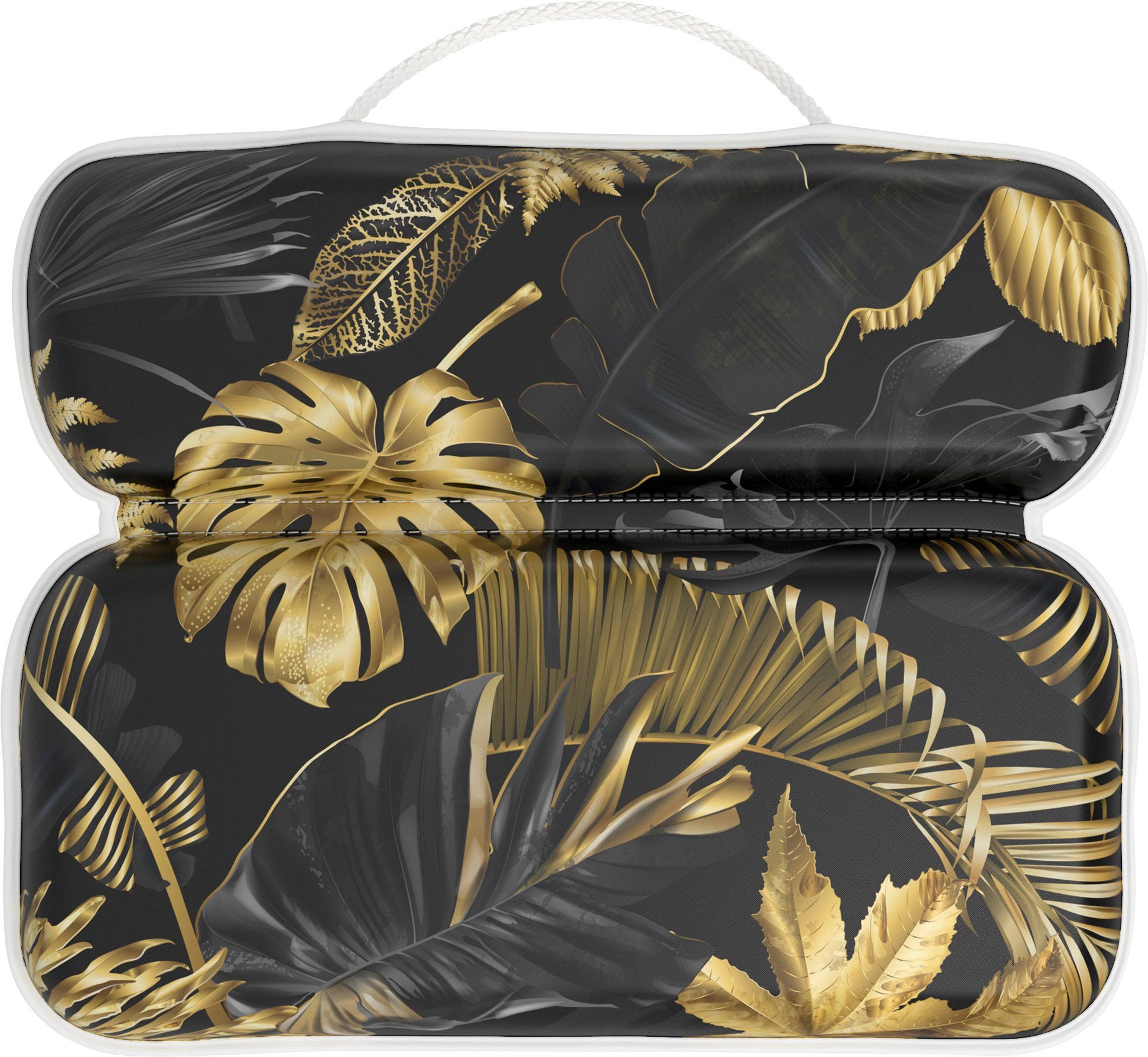 Sanilo Nackenkissen Подушки для ванны Golden Leaves, bequem, rutschfest, kräftige Farben, mit 7 starken Saugnäpfen