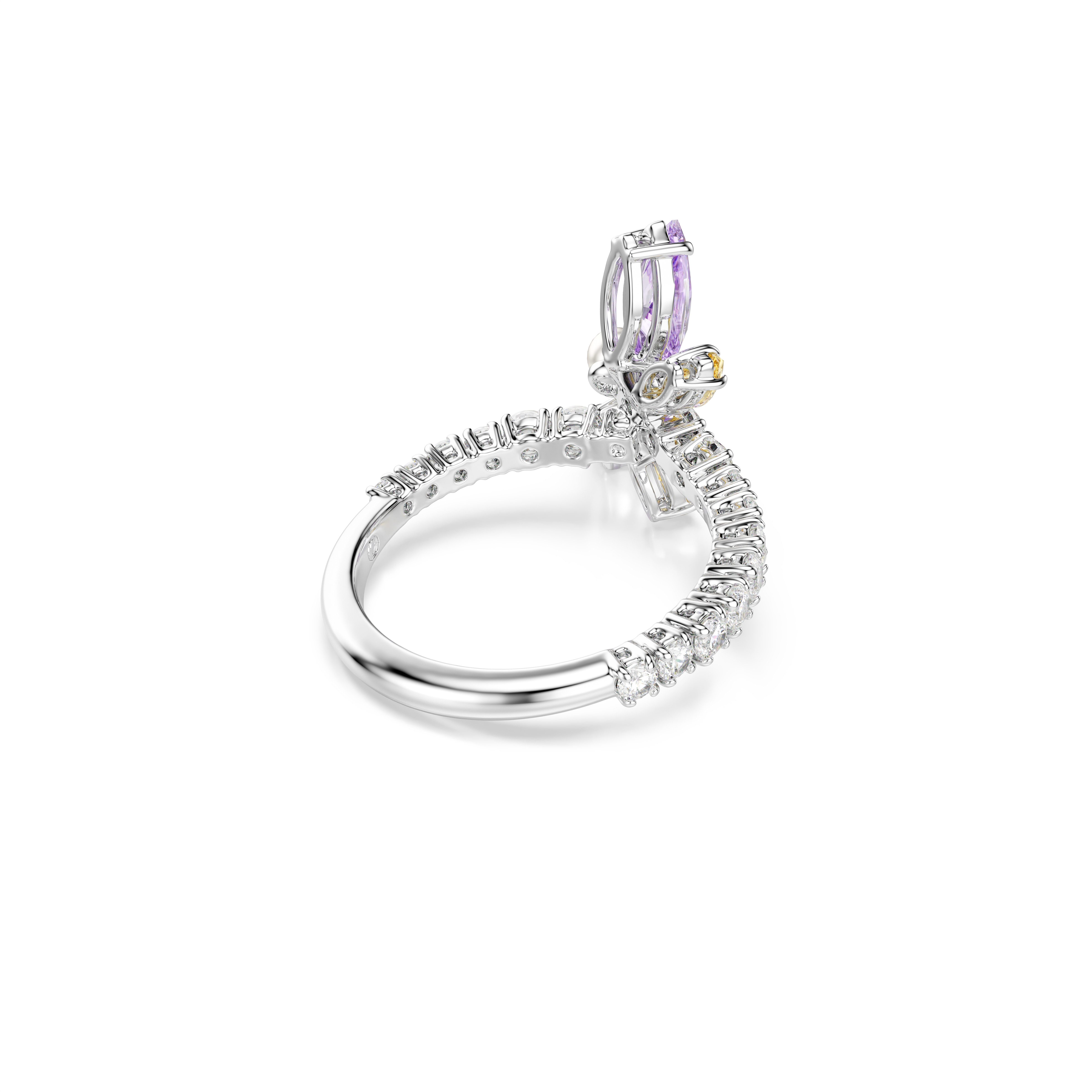 Swarovski Fingerring Schmuck Geschenk Capsule Ring, mit Swarovski® Kristall, Zirkonia (synth) - mit Swarovski® Perle
