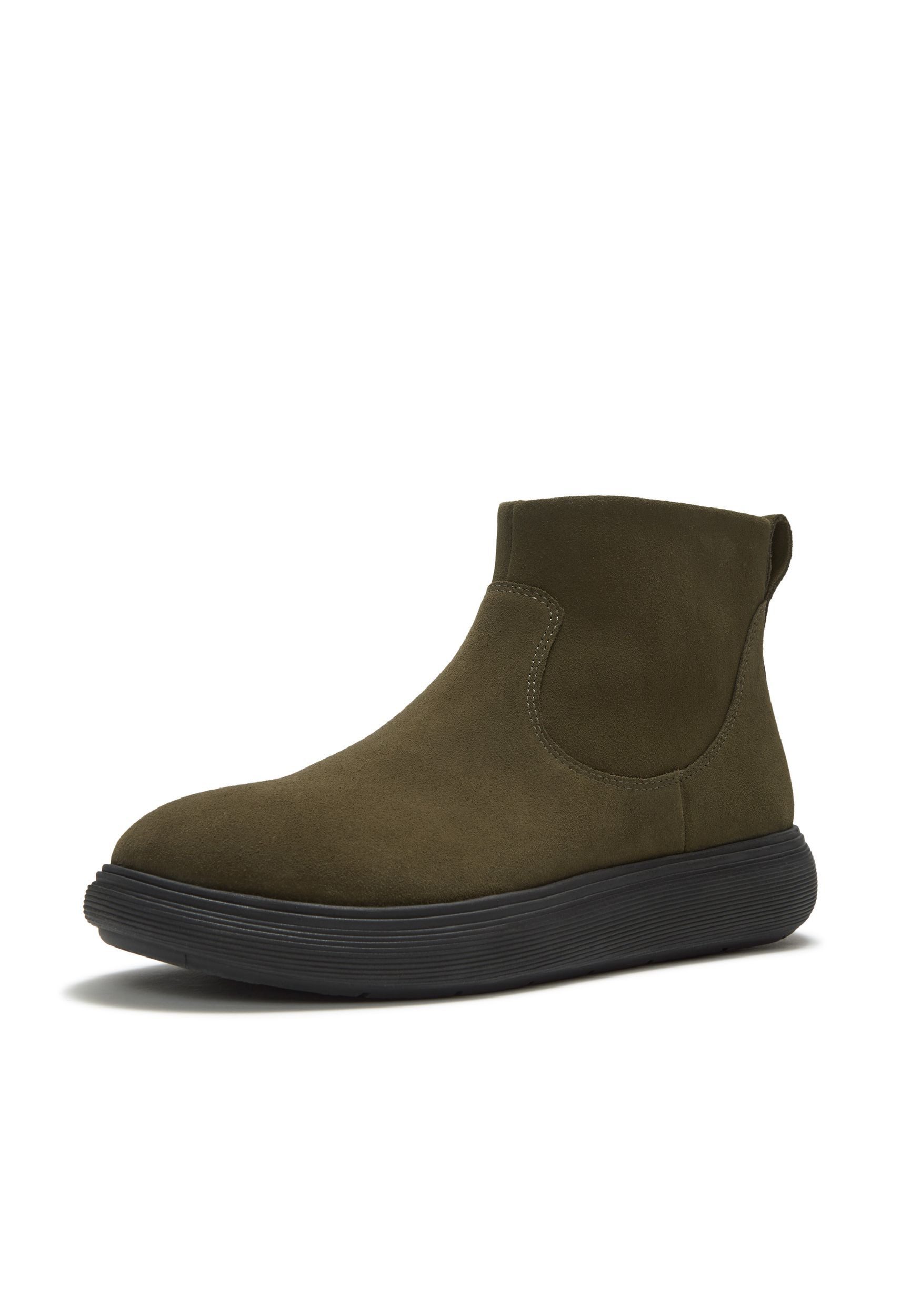 Fitflop IQ-COMFF SUEDE ZIP ANKLE BOOTS Stiefelette Deep Olive