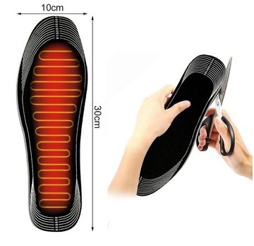 Einlegesohlen Beheizte Einlegesohlen Zuschneidbare Thermosohle USB Adapter Gr.35-46