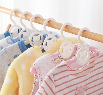 Homewit Kleiderbügel Ausziehbare Babykleiderbügel 29~37 cm ausziehbare Kinderkleiderbügel, (Set, 20-tlg), 100% aus neues Kunststoff, Ideal für Baby und Kind