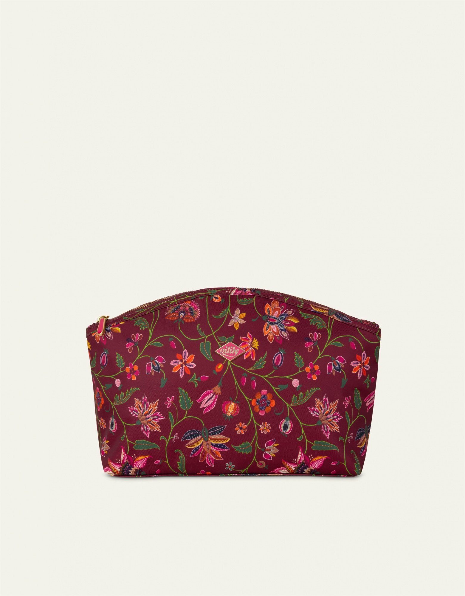 Oilily Flowers Cilou Bag Cosmetic Joy Chocolate Kosmetiktasche