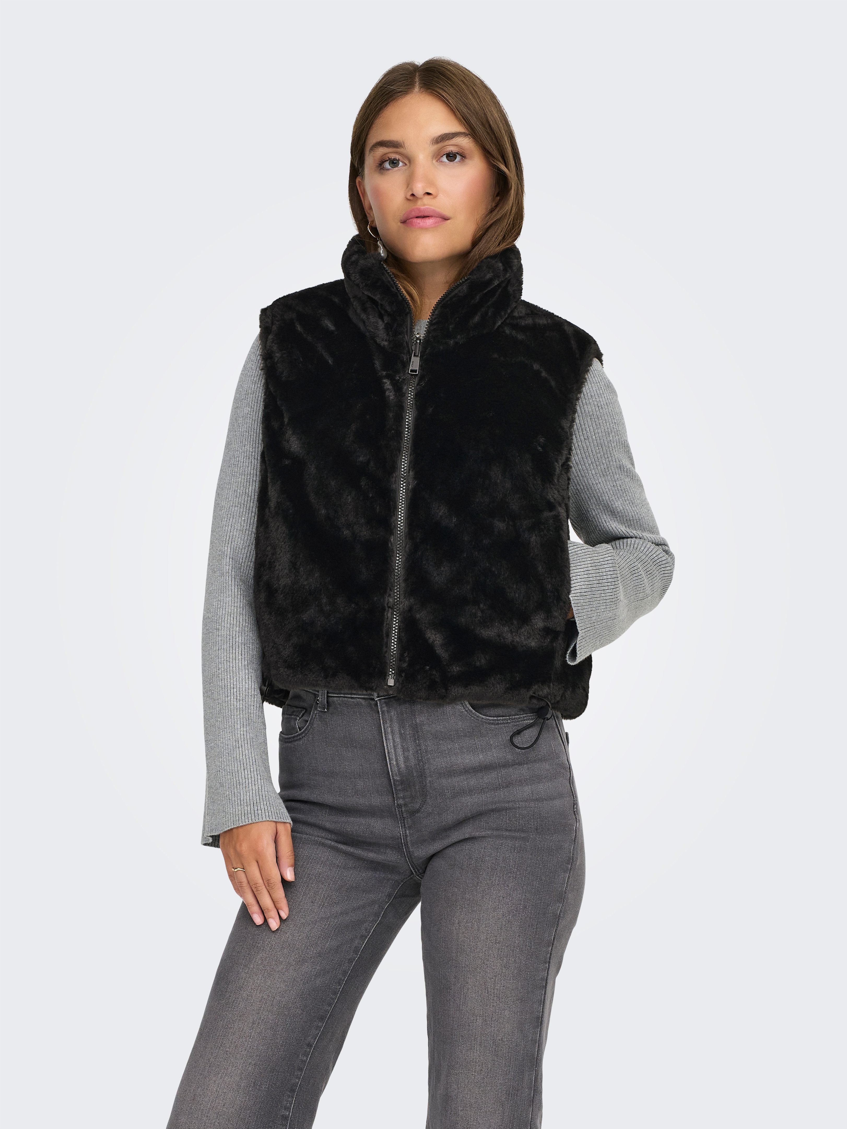 ONLY Plüschweste ONLDANA FAUX FUR REV.WAISTCOAT OTW CC Kunstfaser