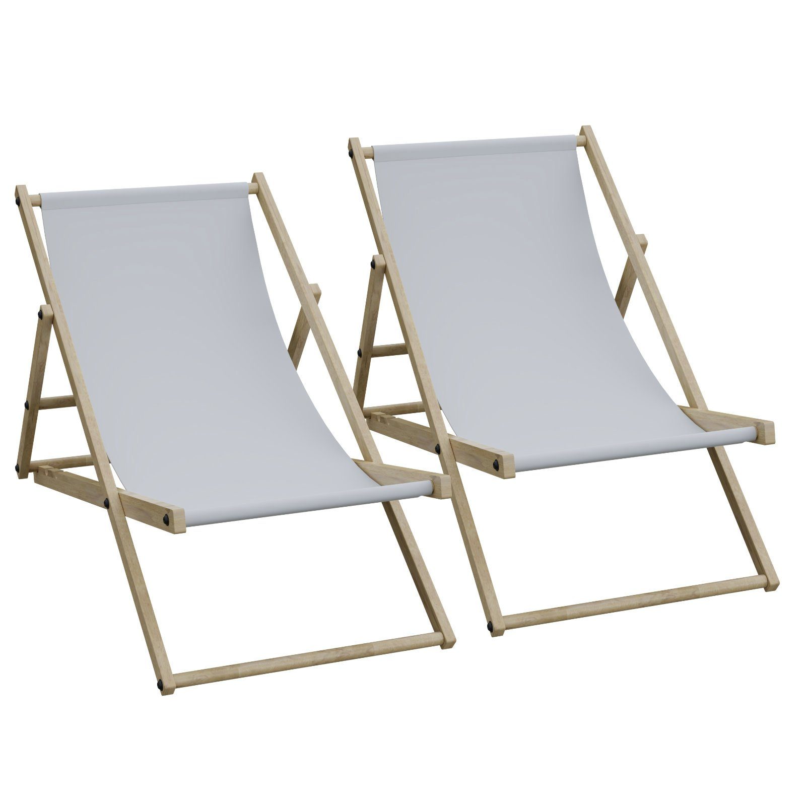 HAGO Gartenliege 2er Set Liegestuhl Doppelpack günstig online kaufen