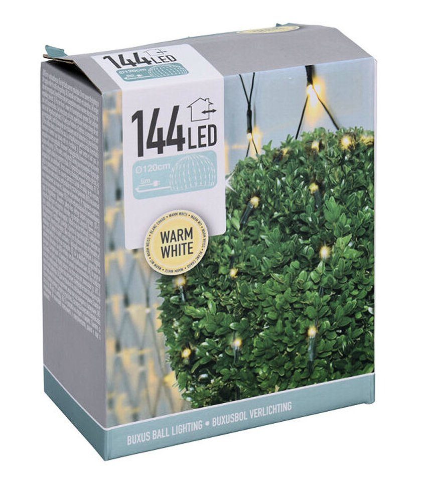 Spetebo LED-Lichternetz LED Buchsbaum Beleuchtung mit 144 LED warm weiß, 14 günstig online kaufen