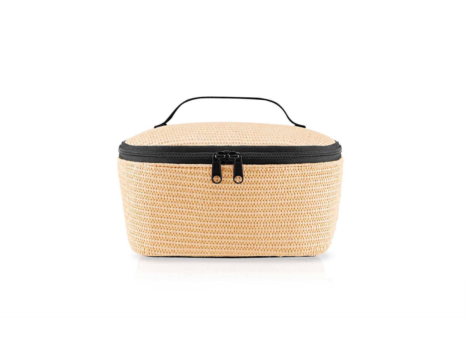 Kühltasche coolerbag S pocket raffia black