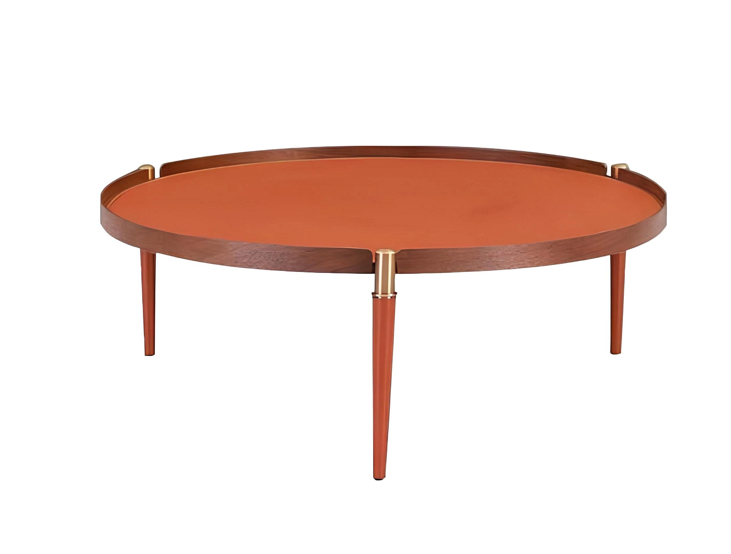 Xlmoebel Couchtisch Moderner Design-Couchtisch in Orange mit hochwertiger Verarbeitung (Packung, 1-St., Couchtisch), Hergestellt in Europa