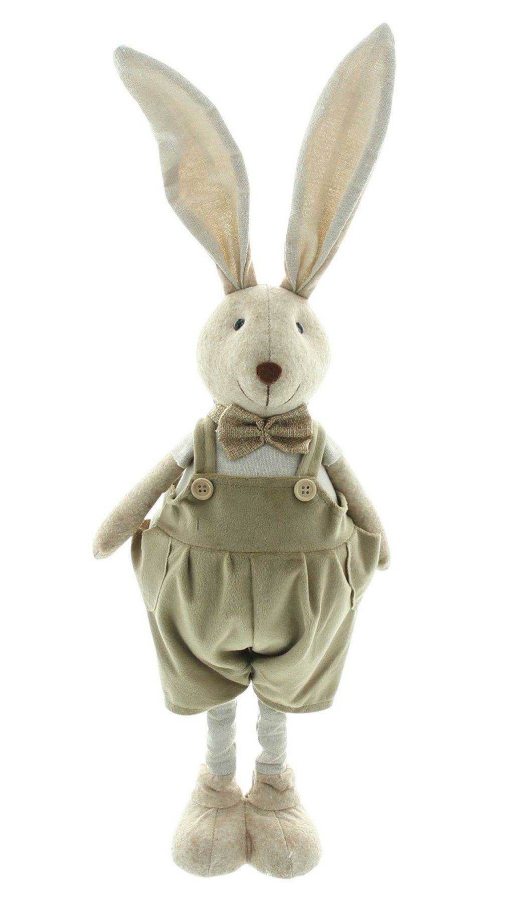 Dekoleidenschaft Dekofigur "Hase mit Latzhose" 46 cm hoch, Textil Osterhase günstig online kaufen