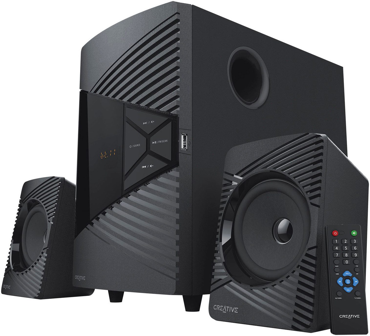 2.1 Soundsystem Mit Blue Ray Player Creative SBS E2500 2.1 2.1 Soundsystem (A2DP Bluetooth, AVRCP Bluetooth