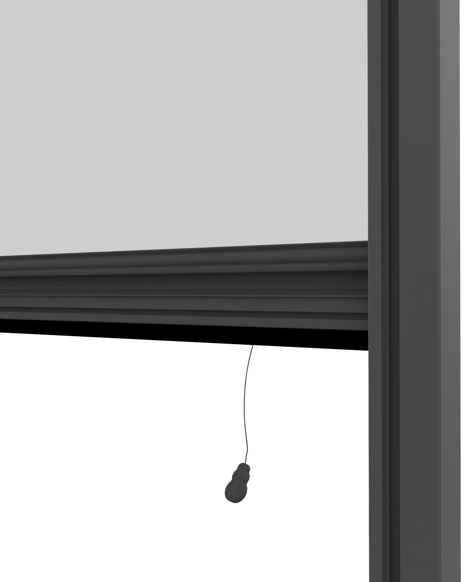 Insektenschutzrollo Plus für Fenster, Fliegengitter mit Rahmen zum hochschieben, Windhager, transparent, ohne Bohren, Moskitonetz Rollo 100 x 160 cm, erhältlich in anthrazit oder weiß