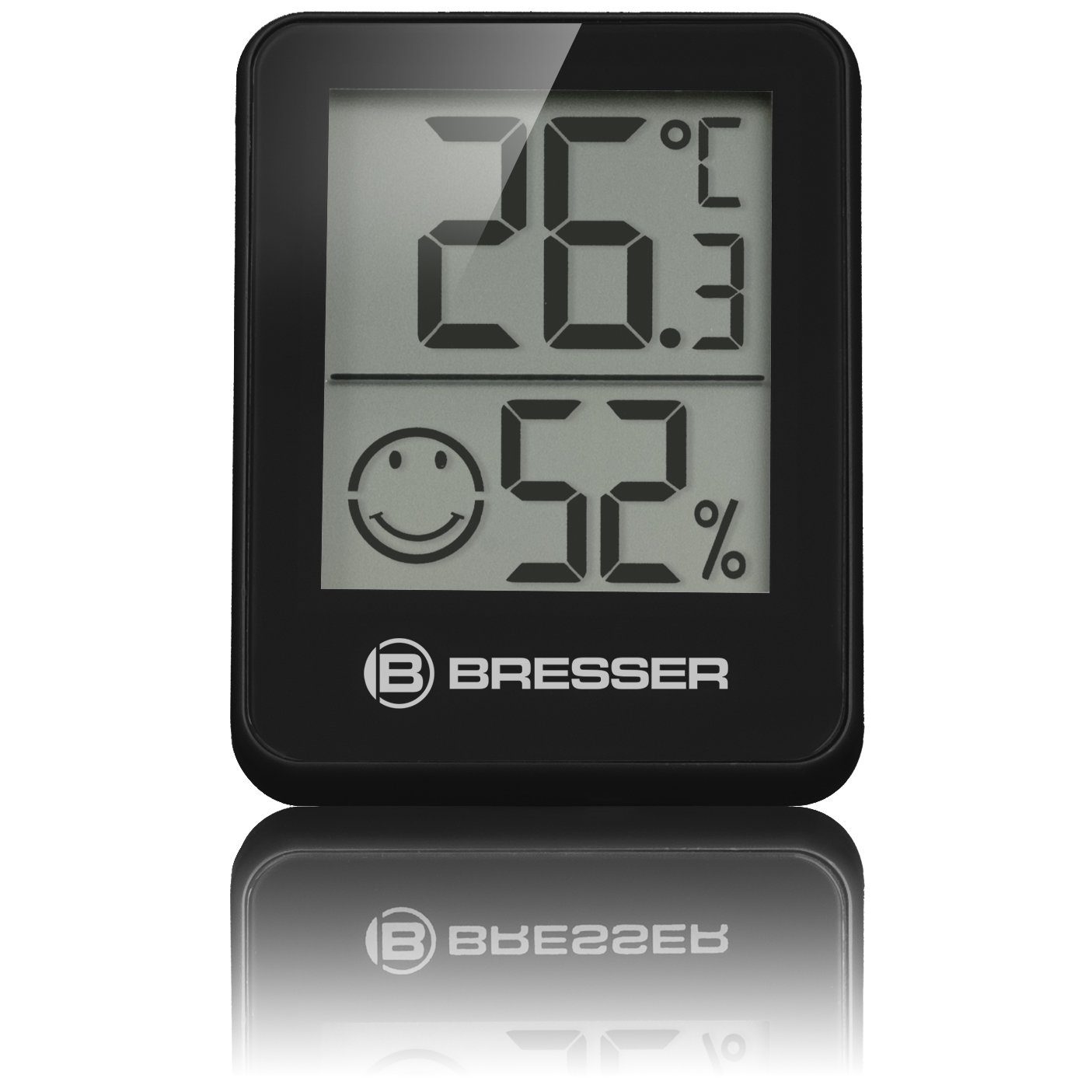 BRESSER Hygrometer Set Hygro schwarz Indikator 3er Temeo Thermometer Temperaturmessgerät 