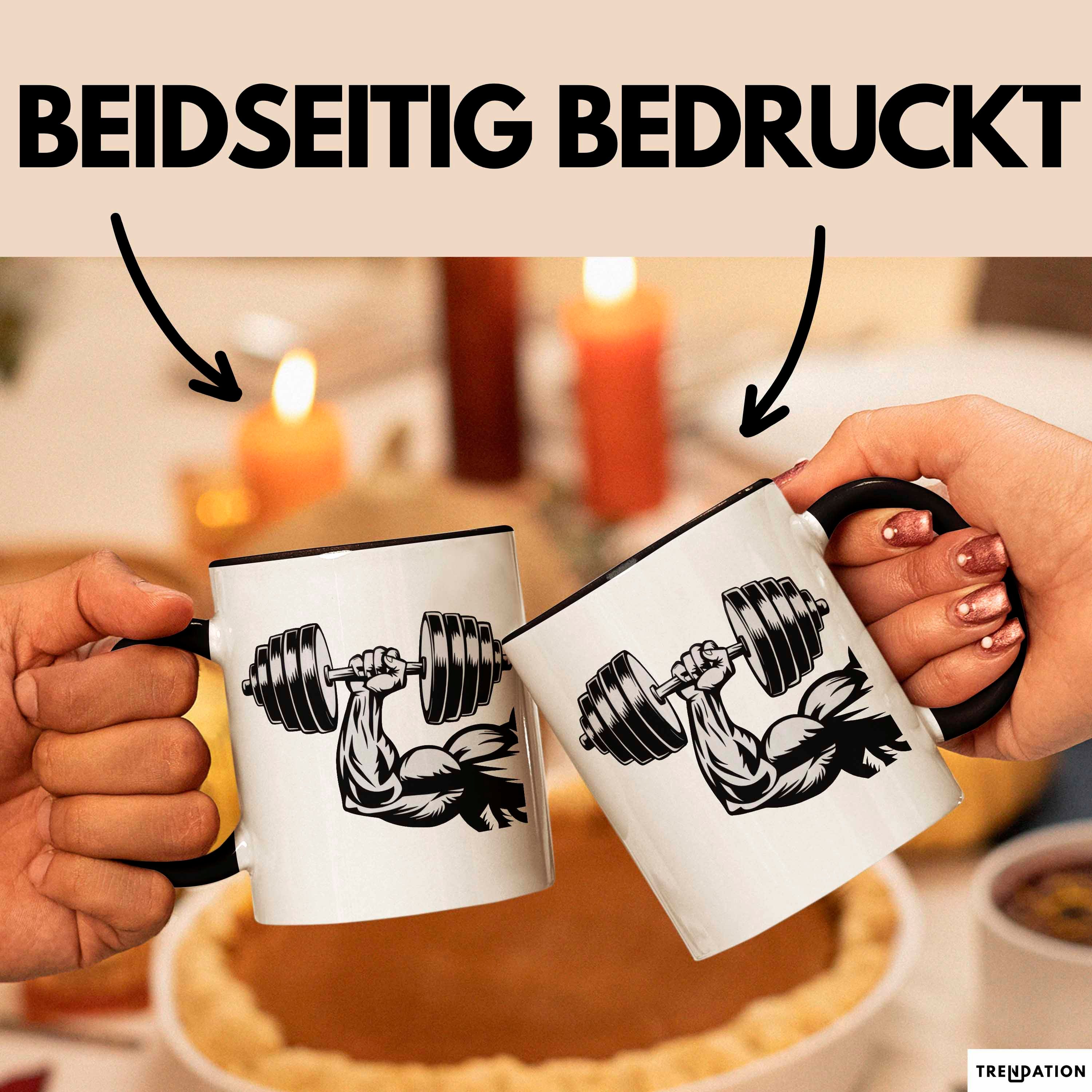 Trendation Tasse Bodybuilder Tasse Geschenkidee für Fitness Experten