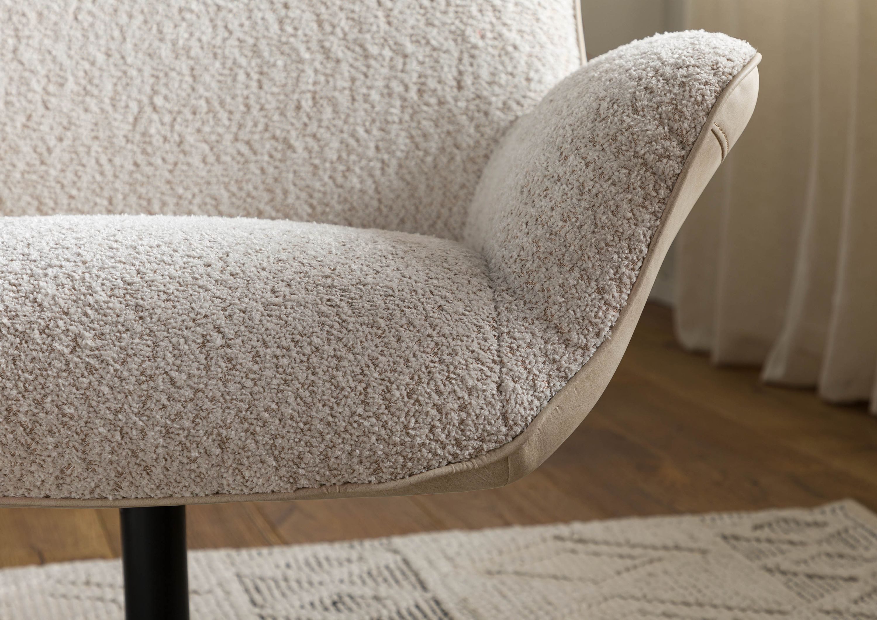 Massivmoebel24 Polsterstuhl POLSTERSTÜHLE, 90x88x101 beige OSKAR #300