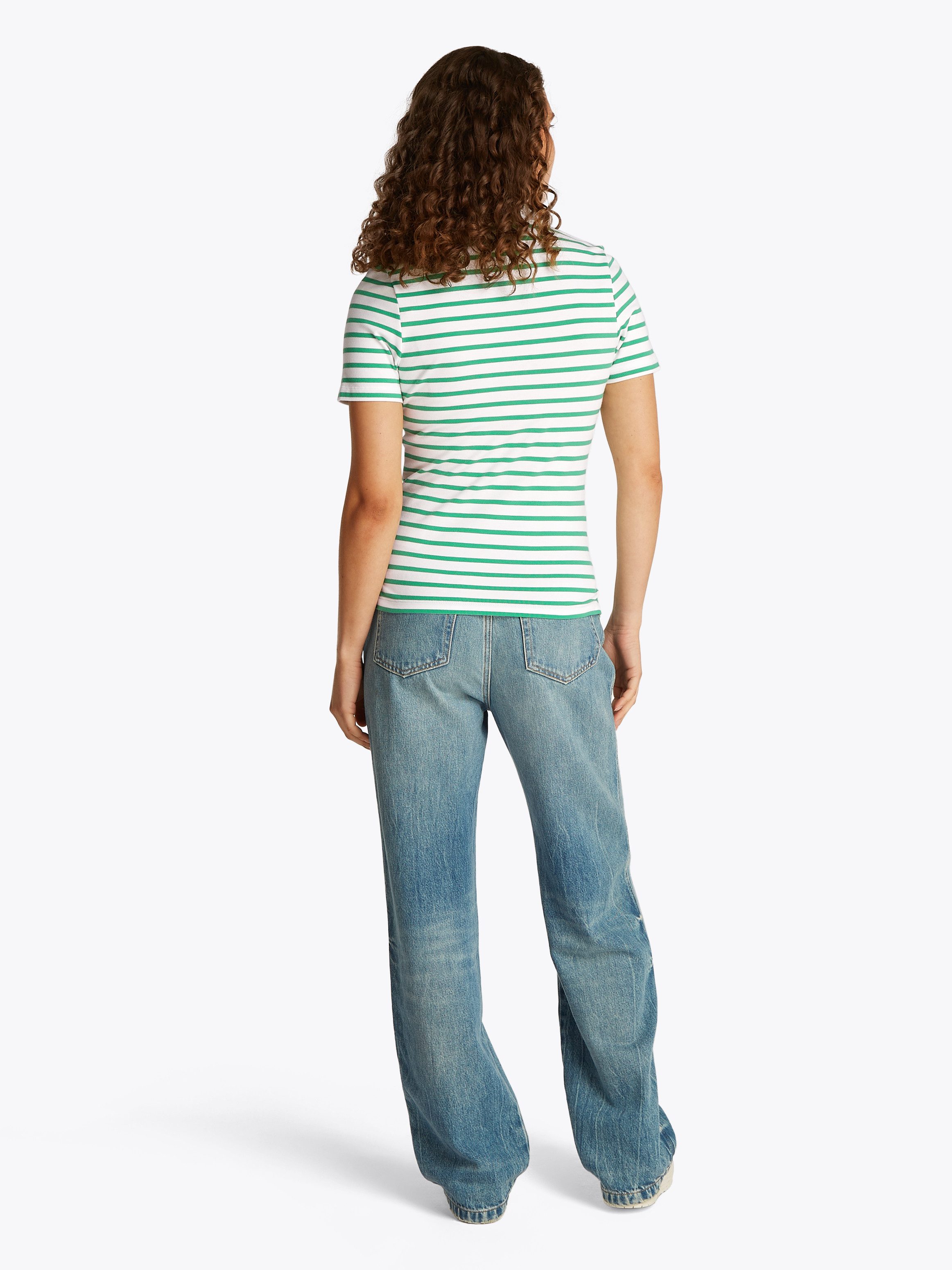 Tommy Hilfiger Poloshirt 1985 Slim Fit Pique Premium mit Logostickerei, mit Seitenschlitzen